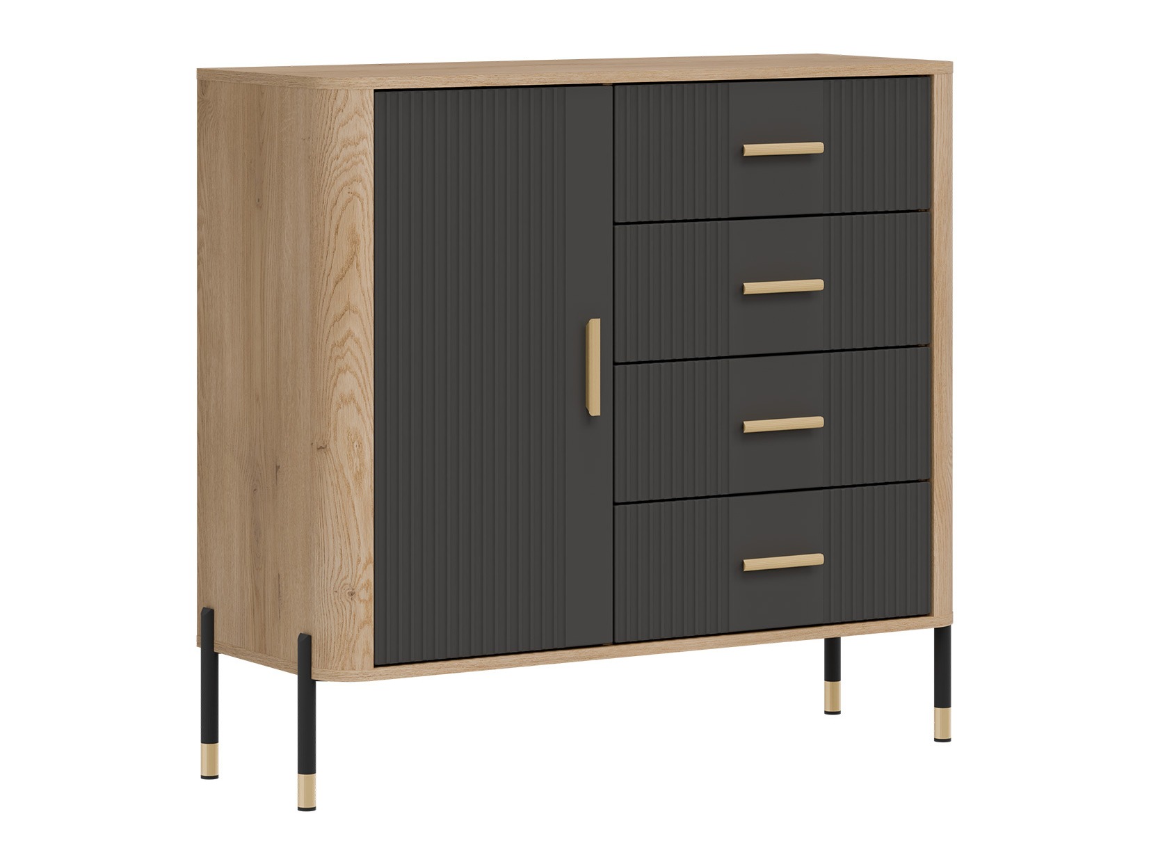 Chest of drawers Flosora 117 (Anthracite)