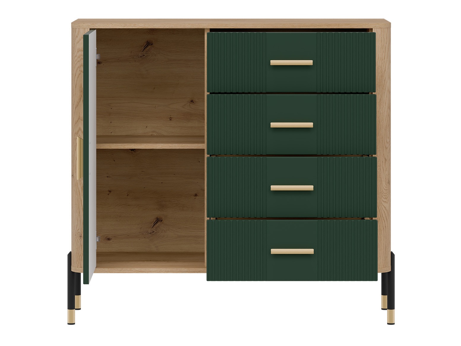 Chest of drawers Flosora 117 (Green)