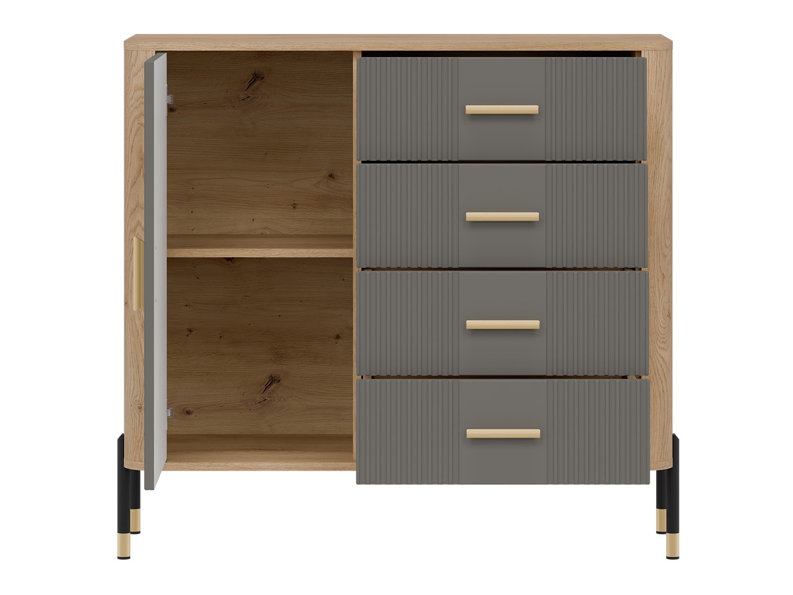 Chest of drawers Flosora 117 (Grey)