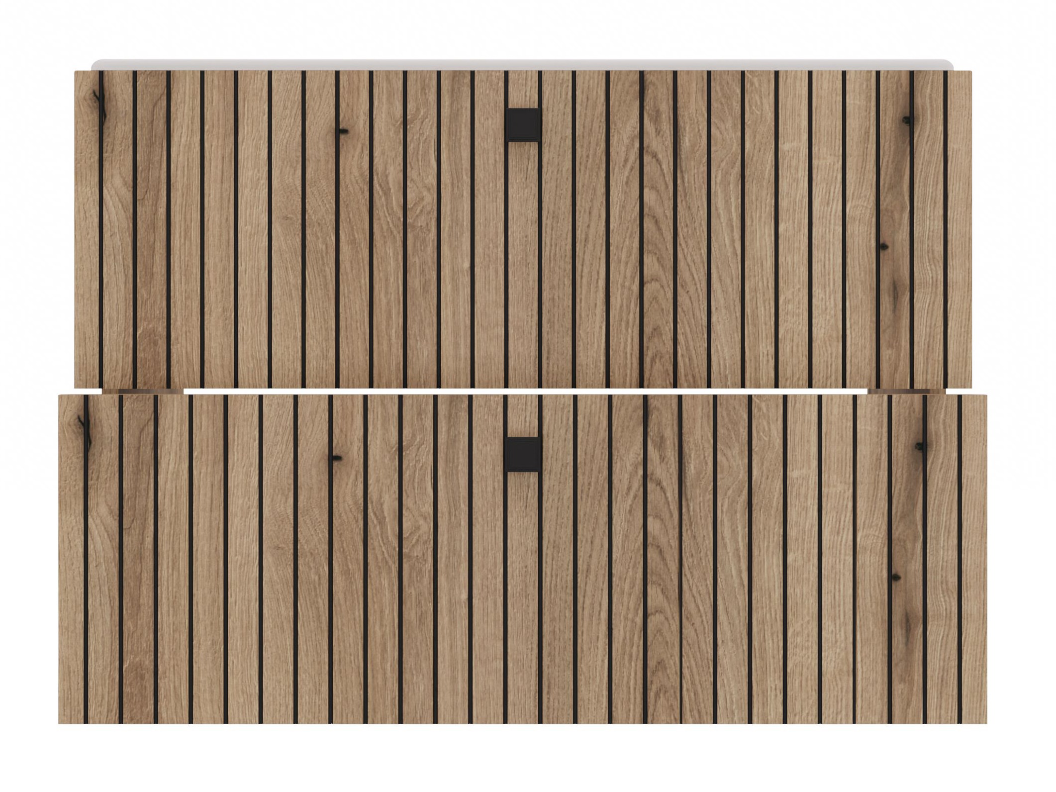 Wall-mounted bathroom cabinet for washbasin Mandeville 315 (Oak)