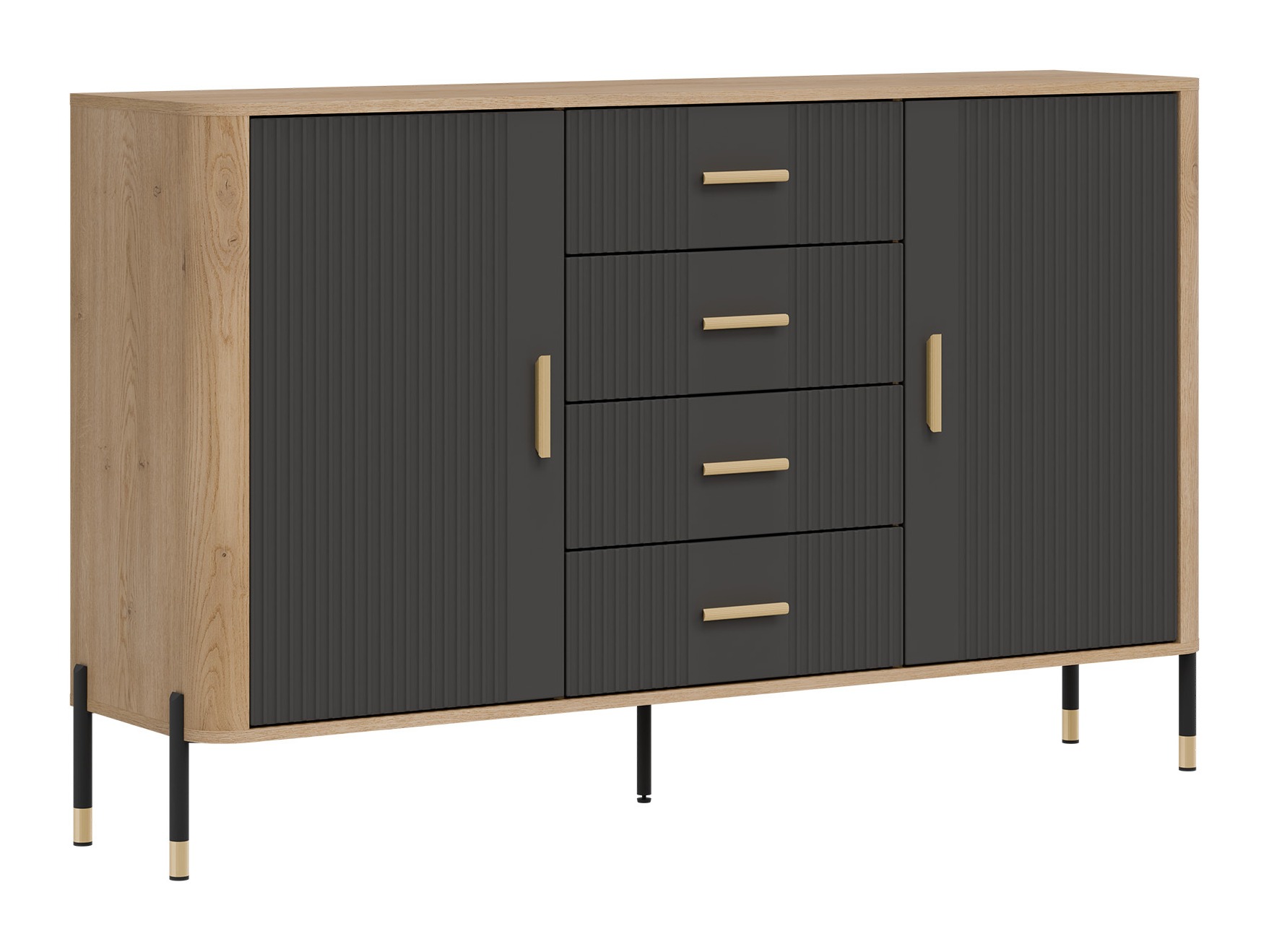 Chest of drawers Flosora 119 (Anthracite)