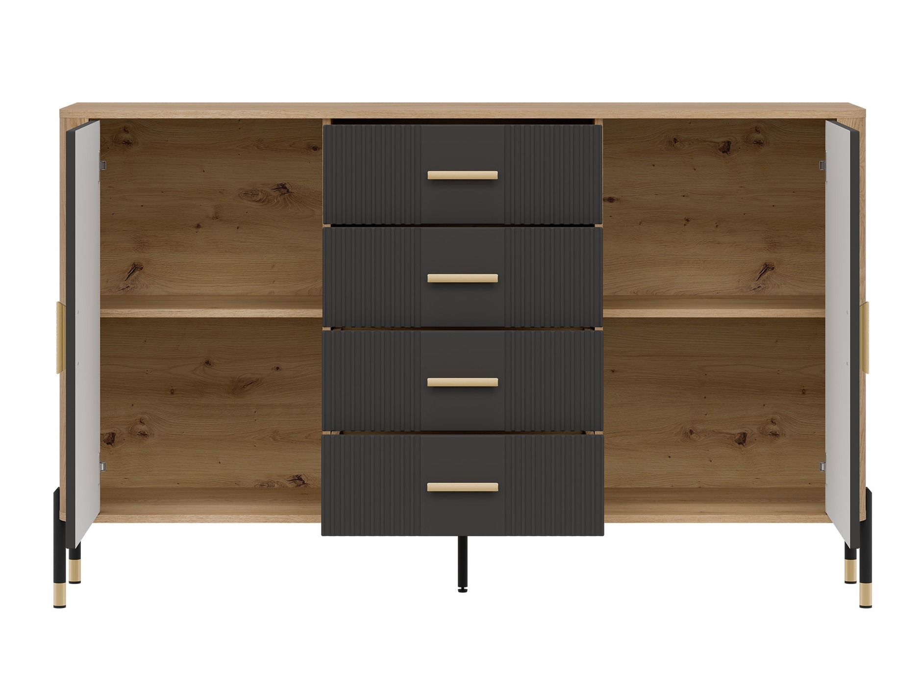 Chest of drawers Flosora 119 (Anthracite)