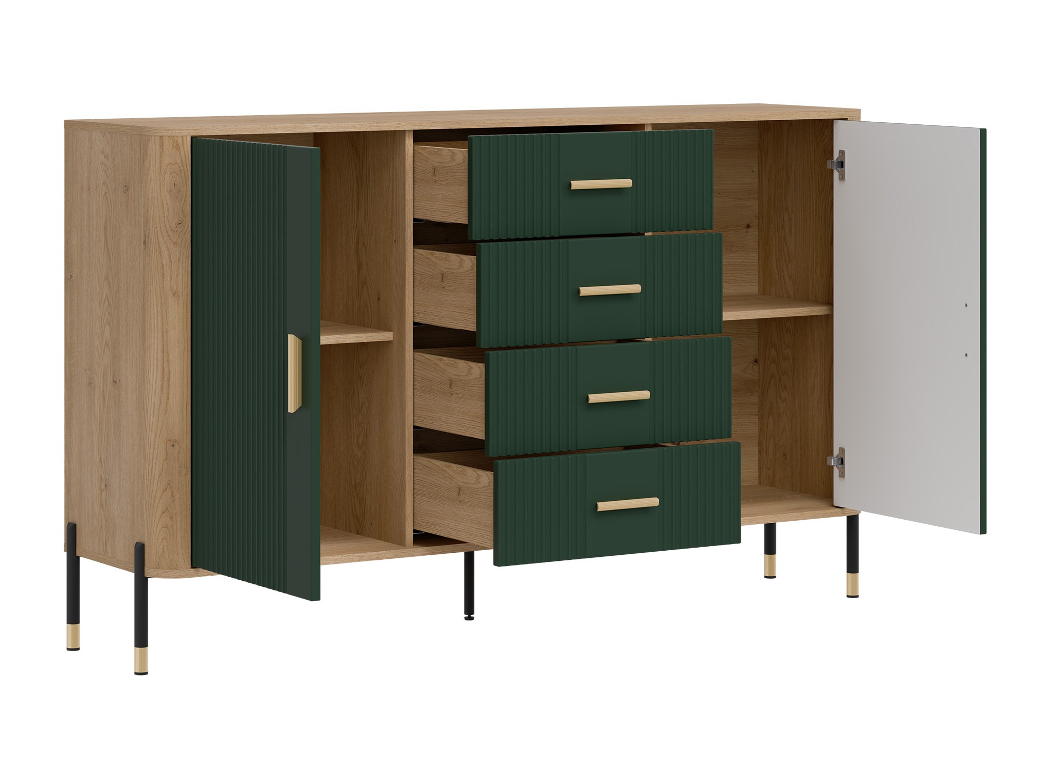 Chest of drawers Flosora 119 (Green)