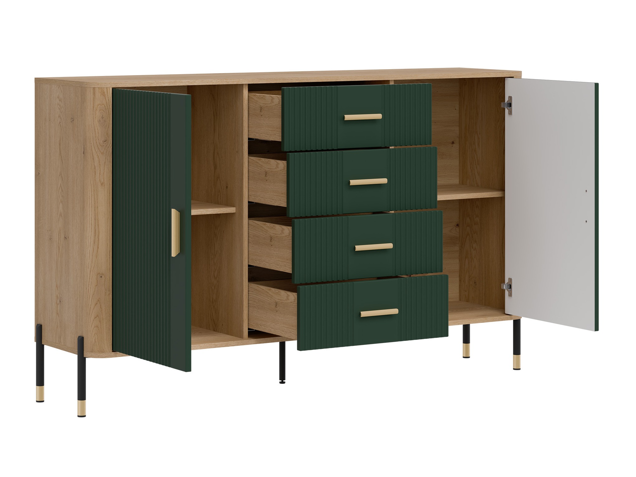 Chest of drawers Flosora 119 (Green)