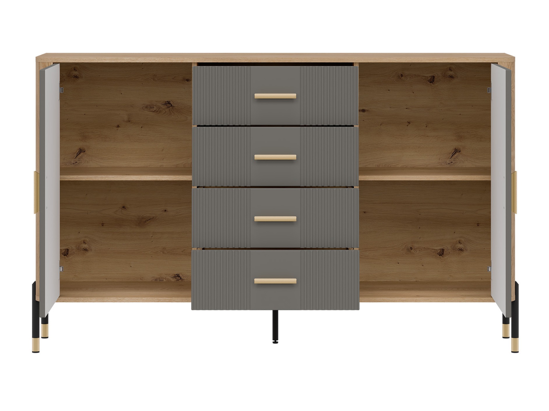 Chest of drawers Flosora 119 (Grey)