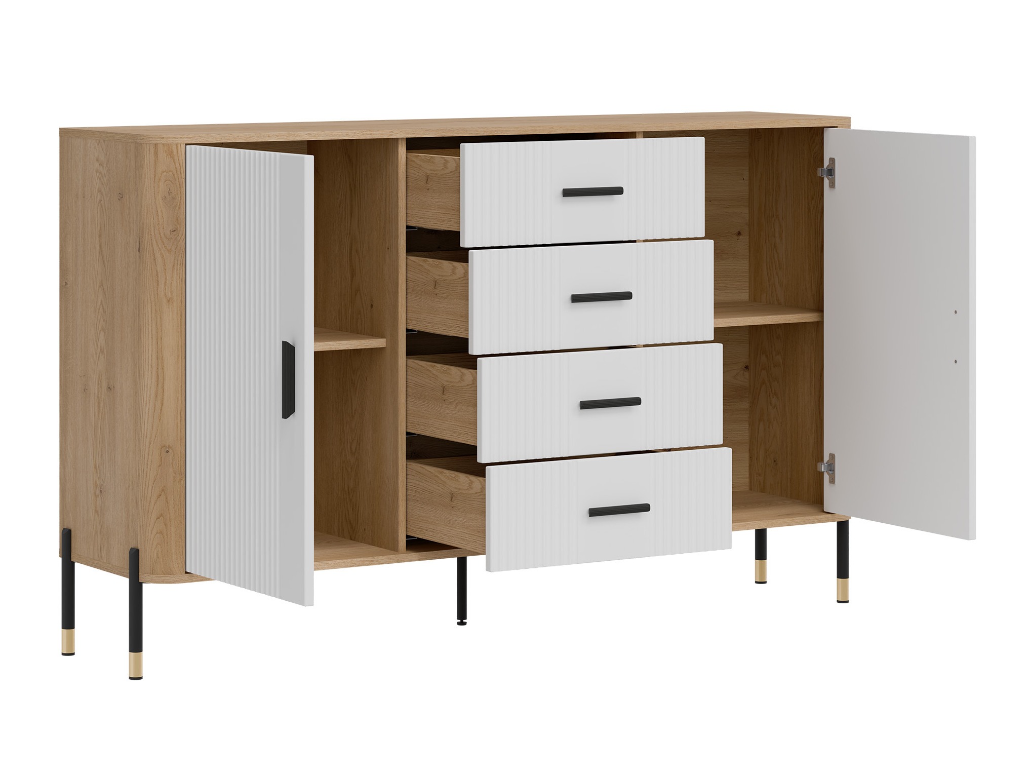 Chest of drawers Flosora 119 (White)