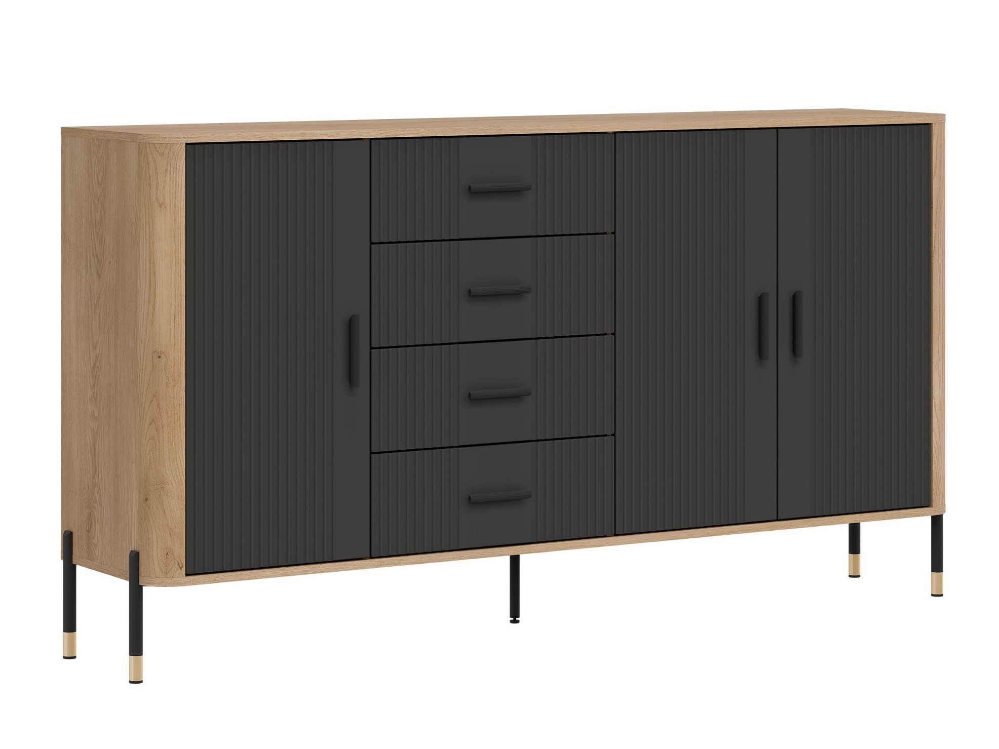 Chest of drawers Flosora 121 (Anthracite)