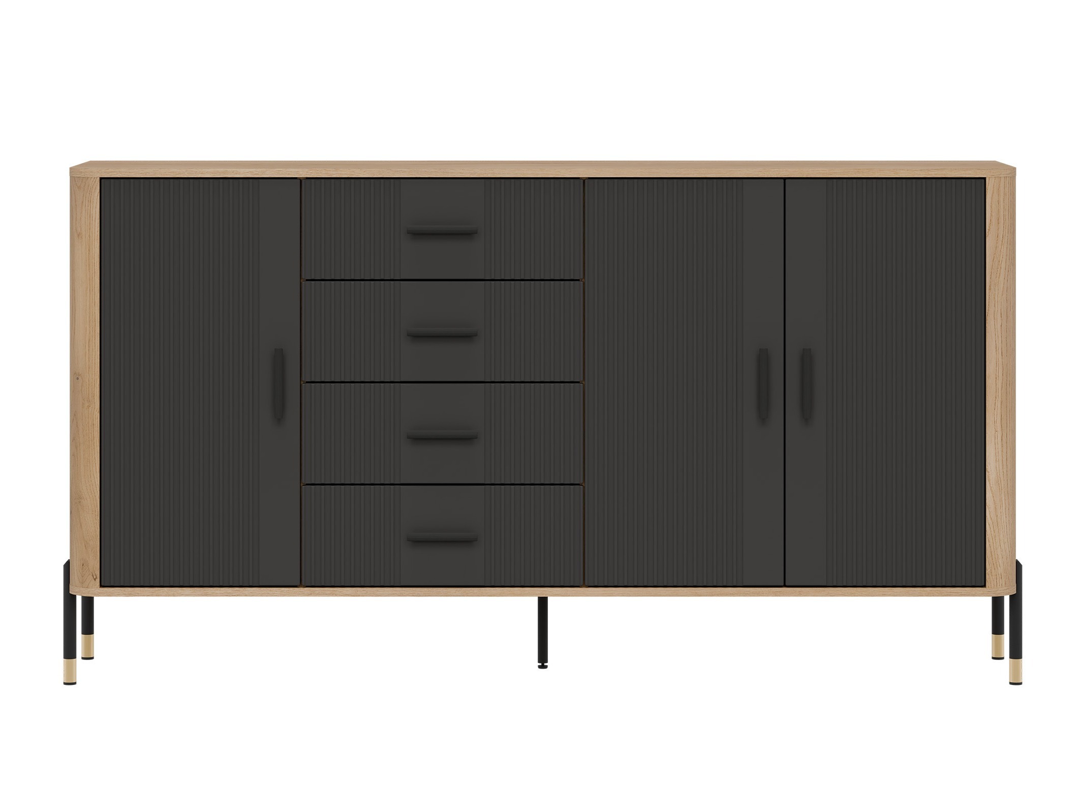 Chest of drawers Flosora 121 (Anthracite)