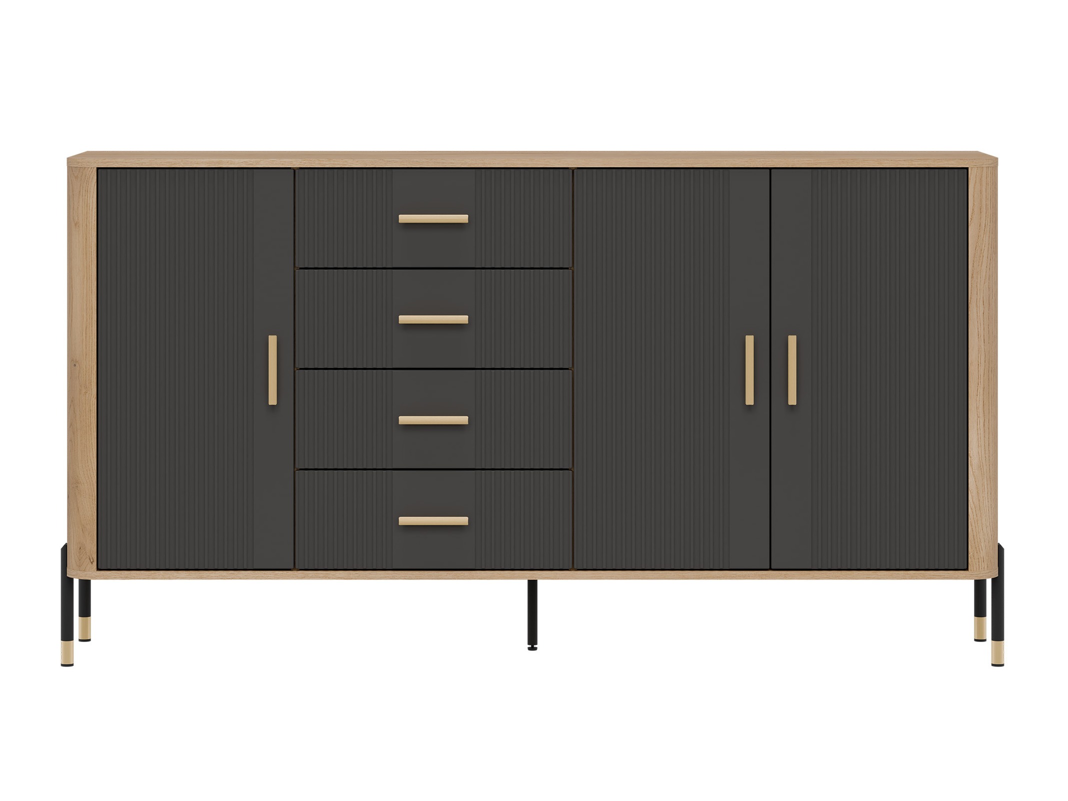 Chest of drawers Flosora 121 (Anthracite)