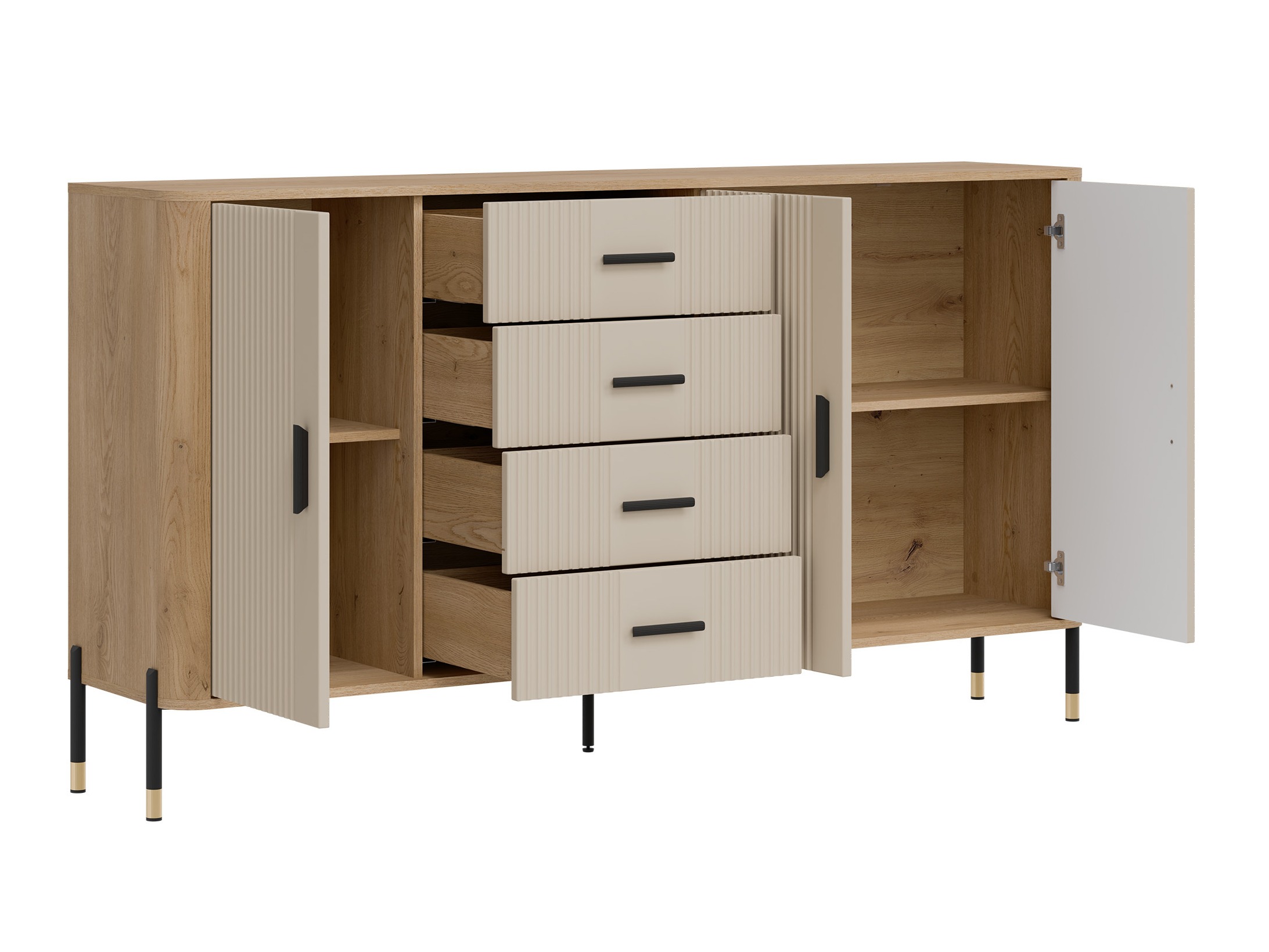 Chest of drawers Flosora 121 (Cashmere)
