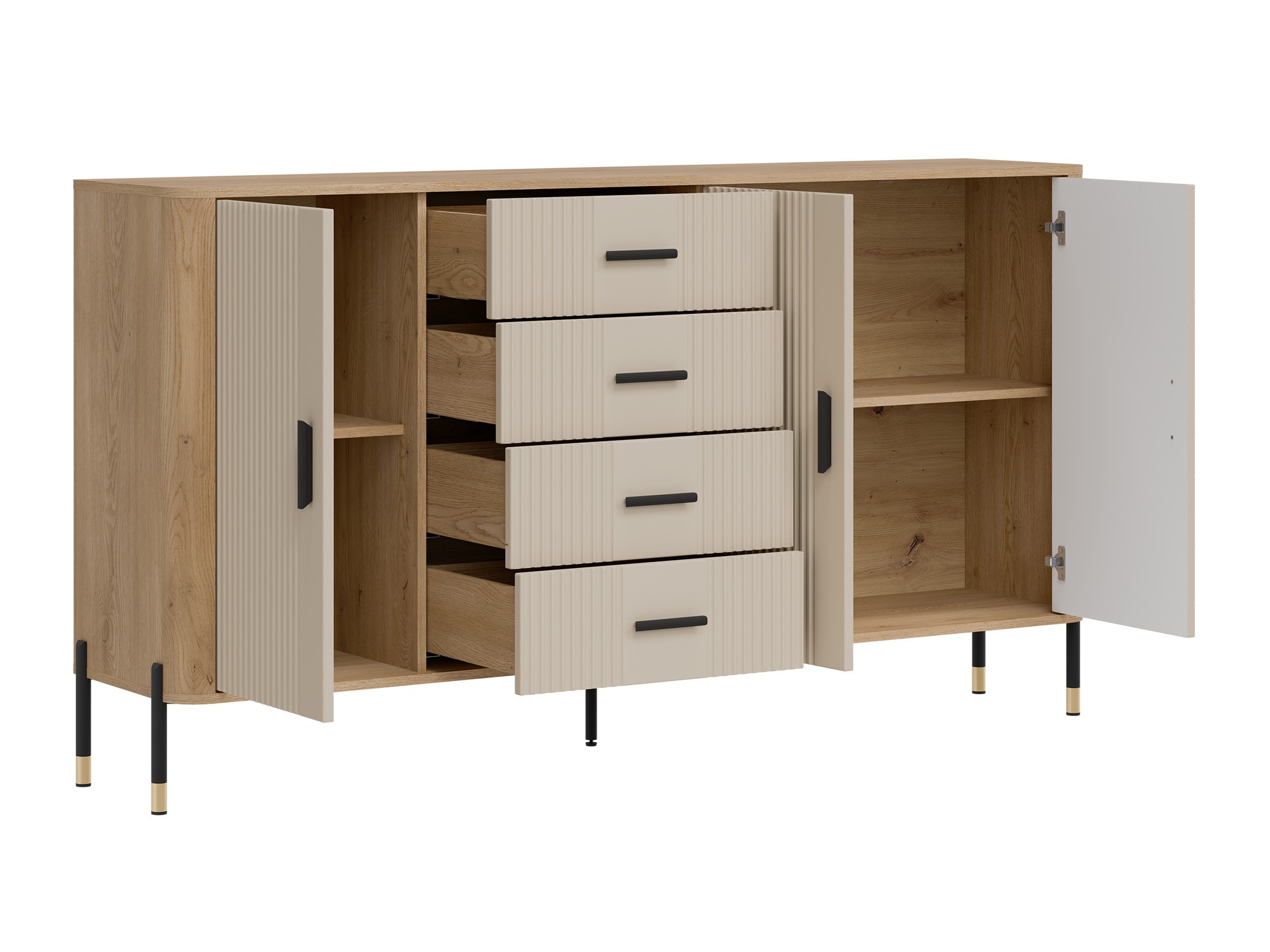 Chest of drawers Flosora 121 (Cashmere)