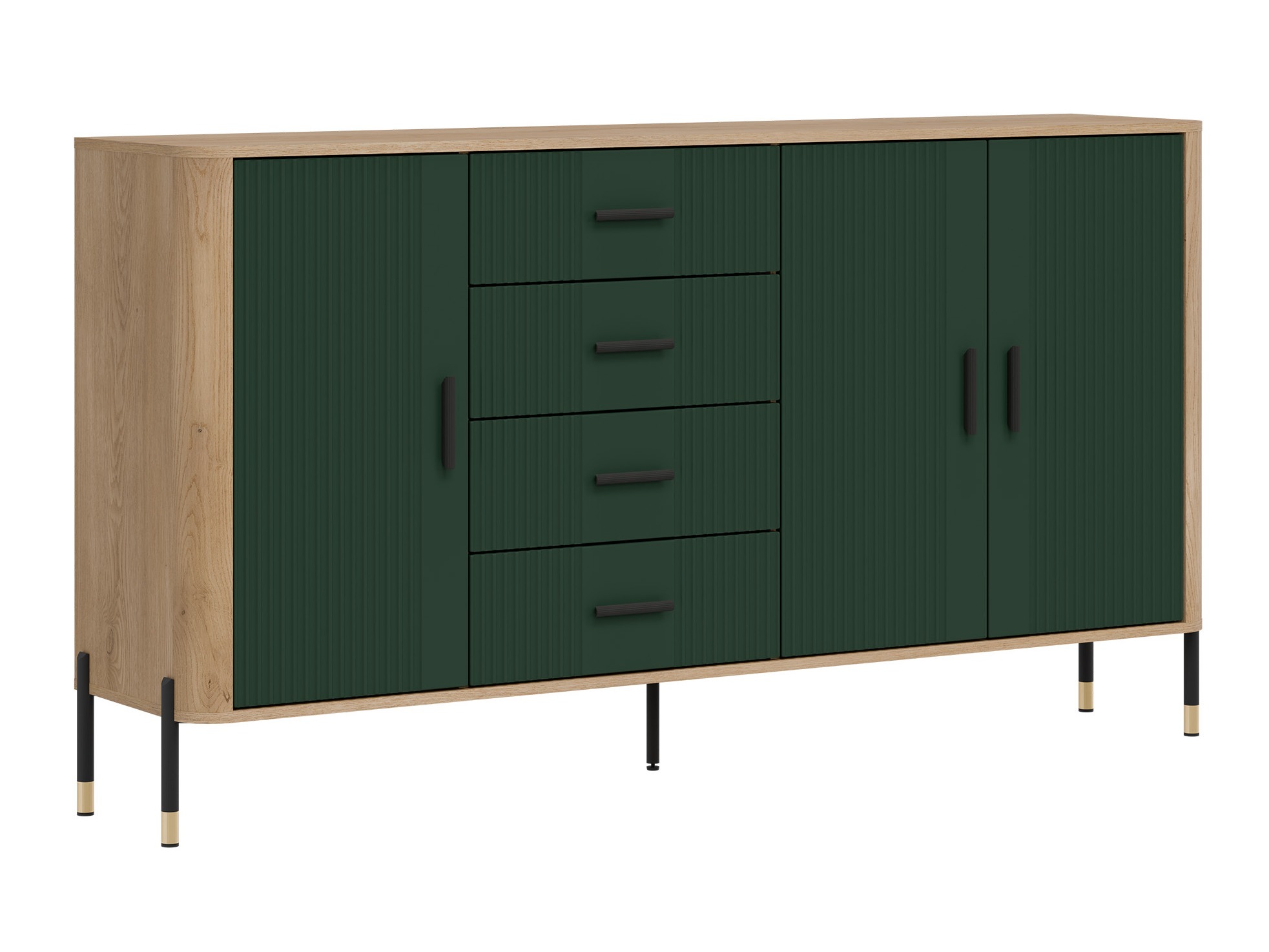 Chest of drawers Flosora 121 (Green)