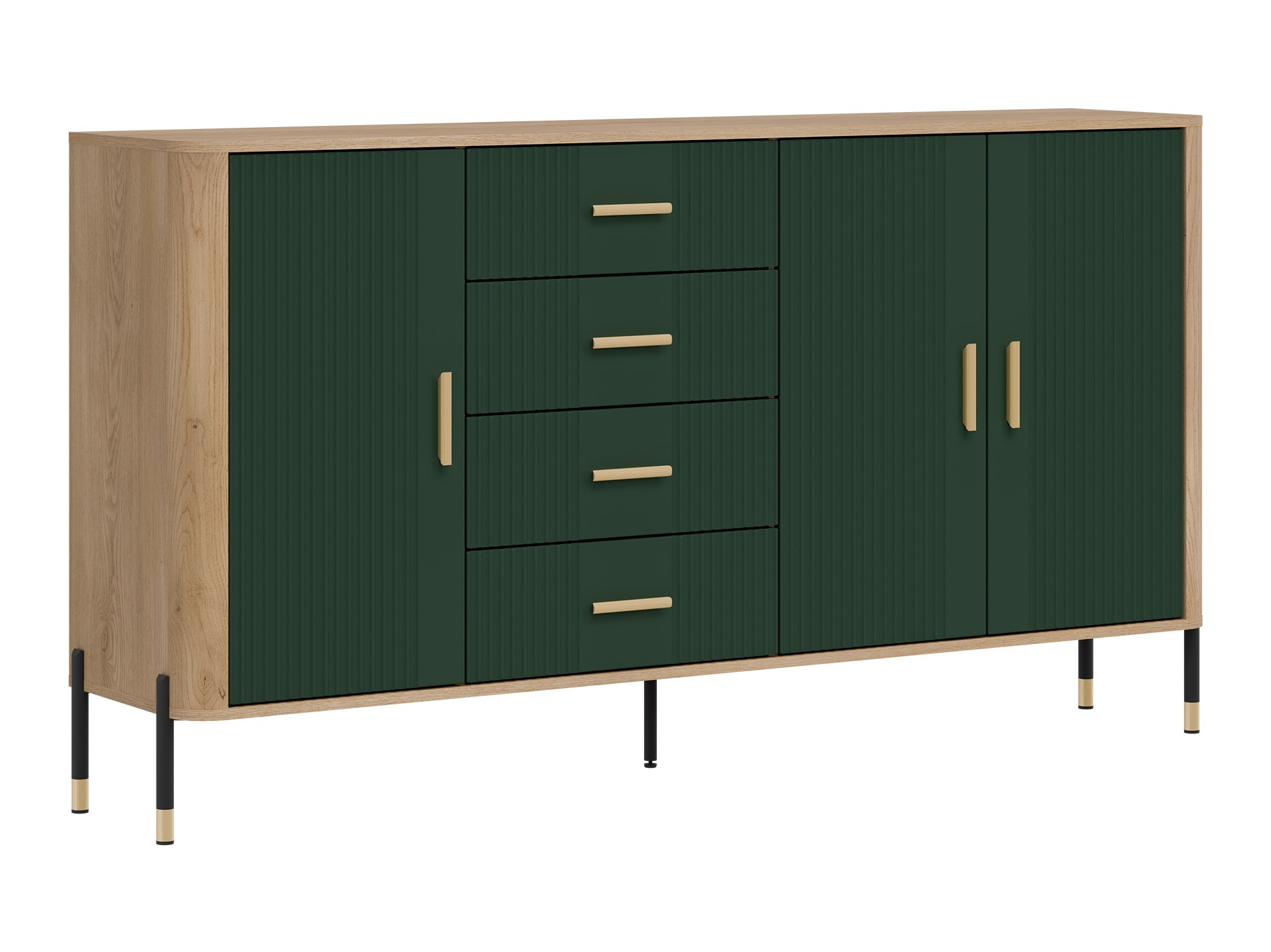 Chest of drawers Flosora 121 (Green)