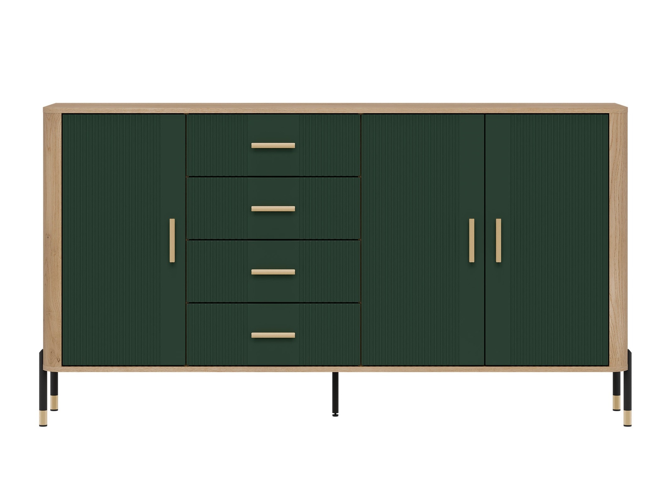 Chest of drawers Flosora 121 (Green)