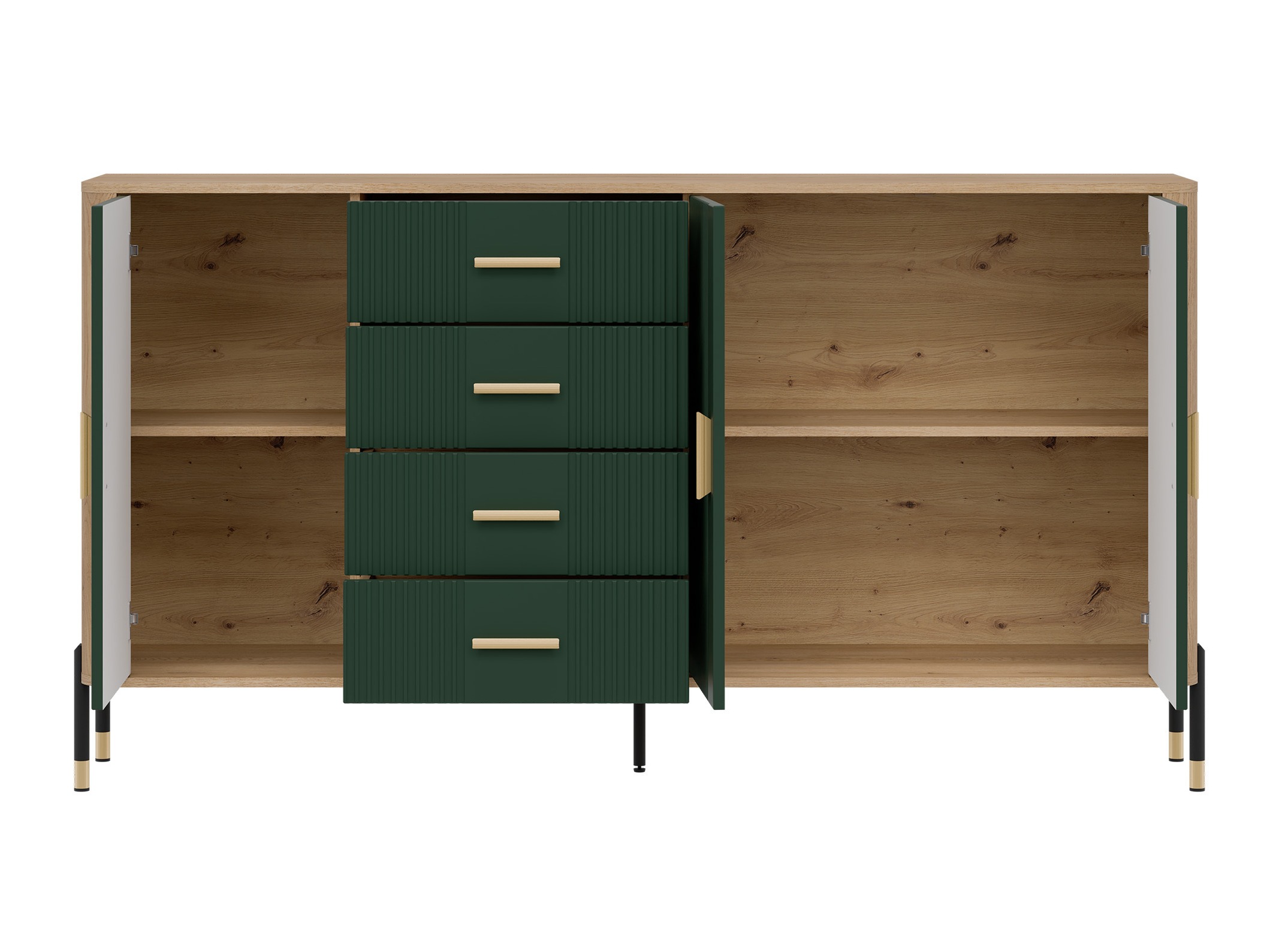 Chest of drawers Flosora 121 (Green)