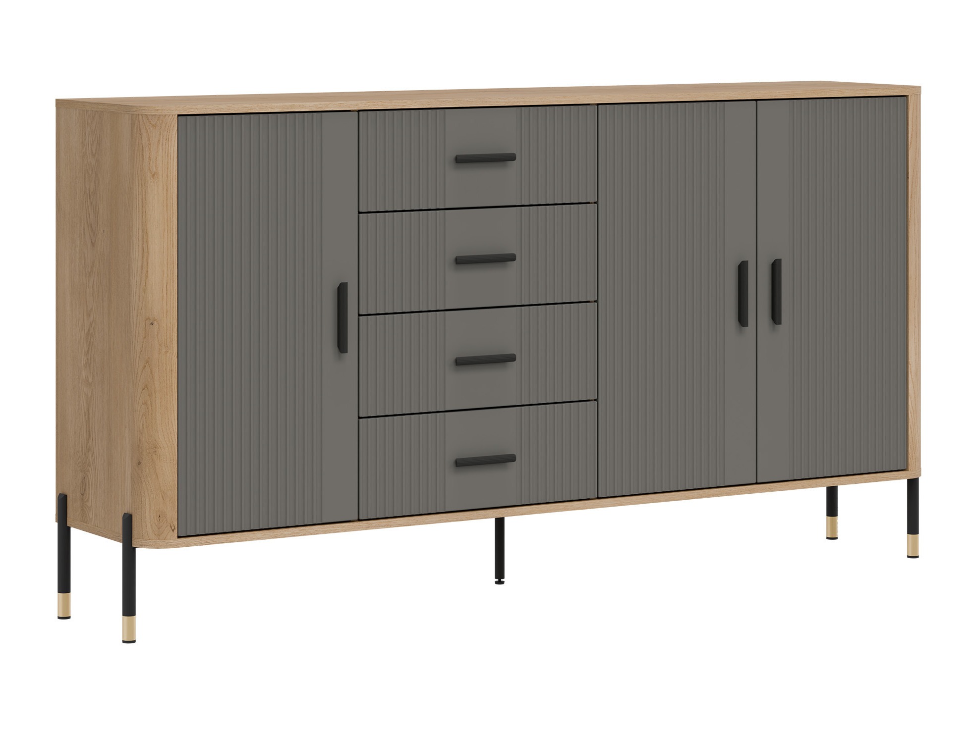 Chest of drawers Flosora 121 (Grey)