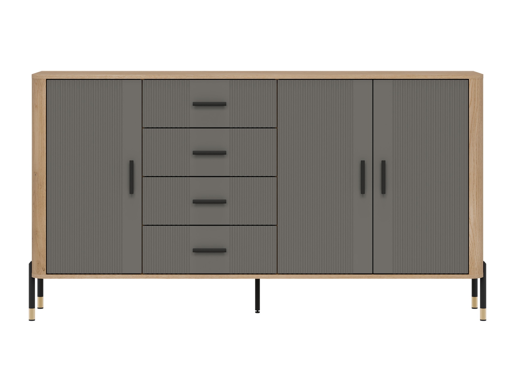 Chest of drawers Flosora 121 (Grey)