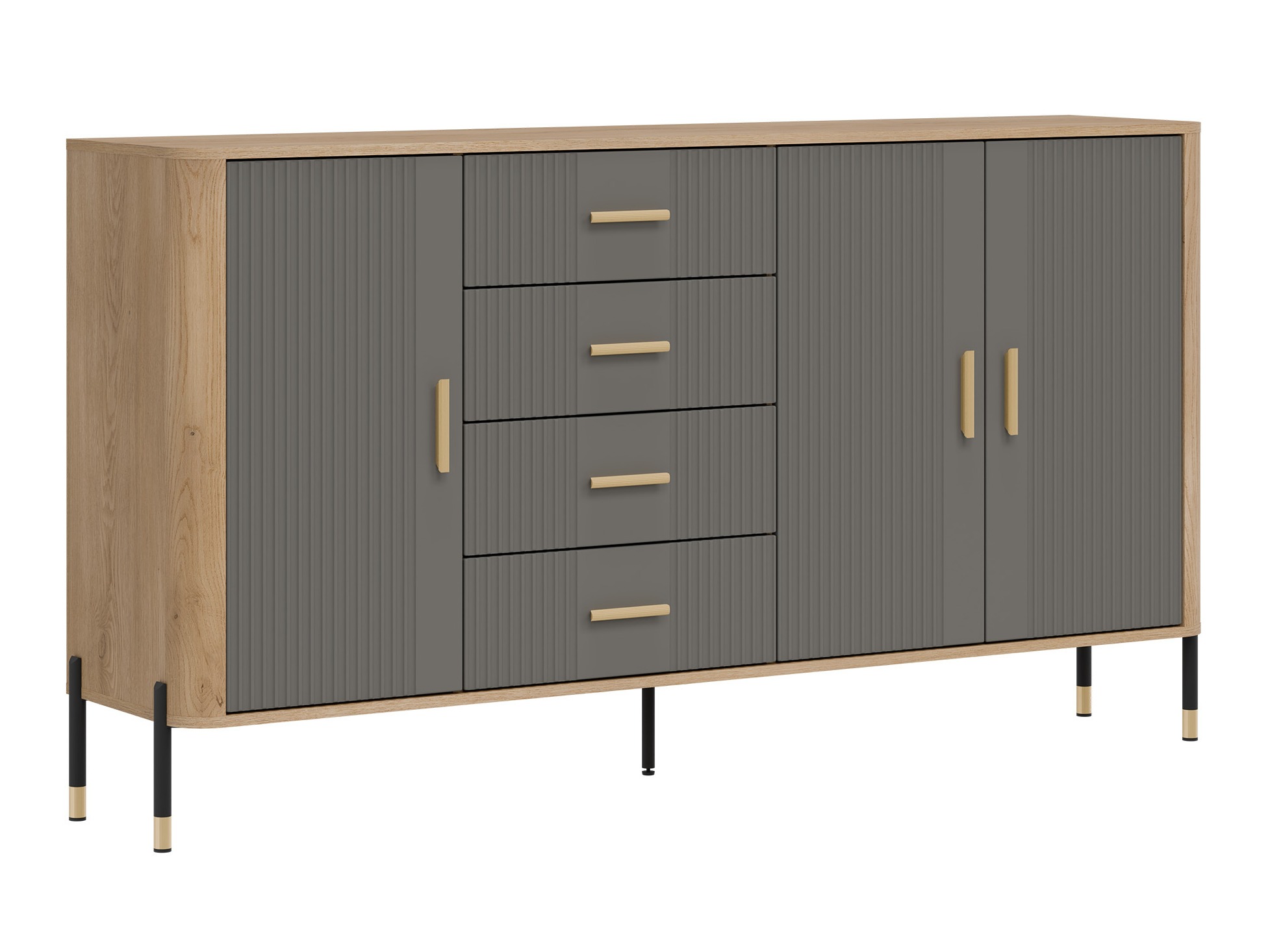 Chest of drawers Flosora 121 (Grey)