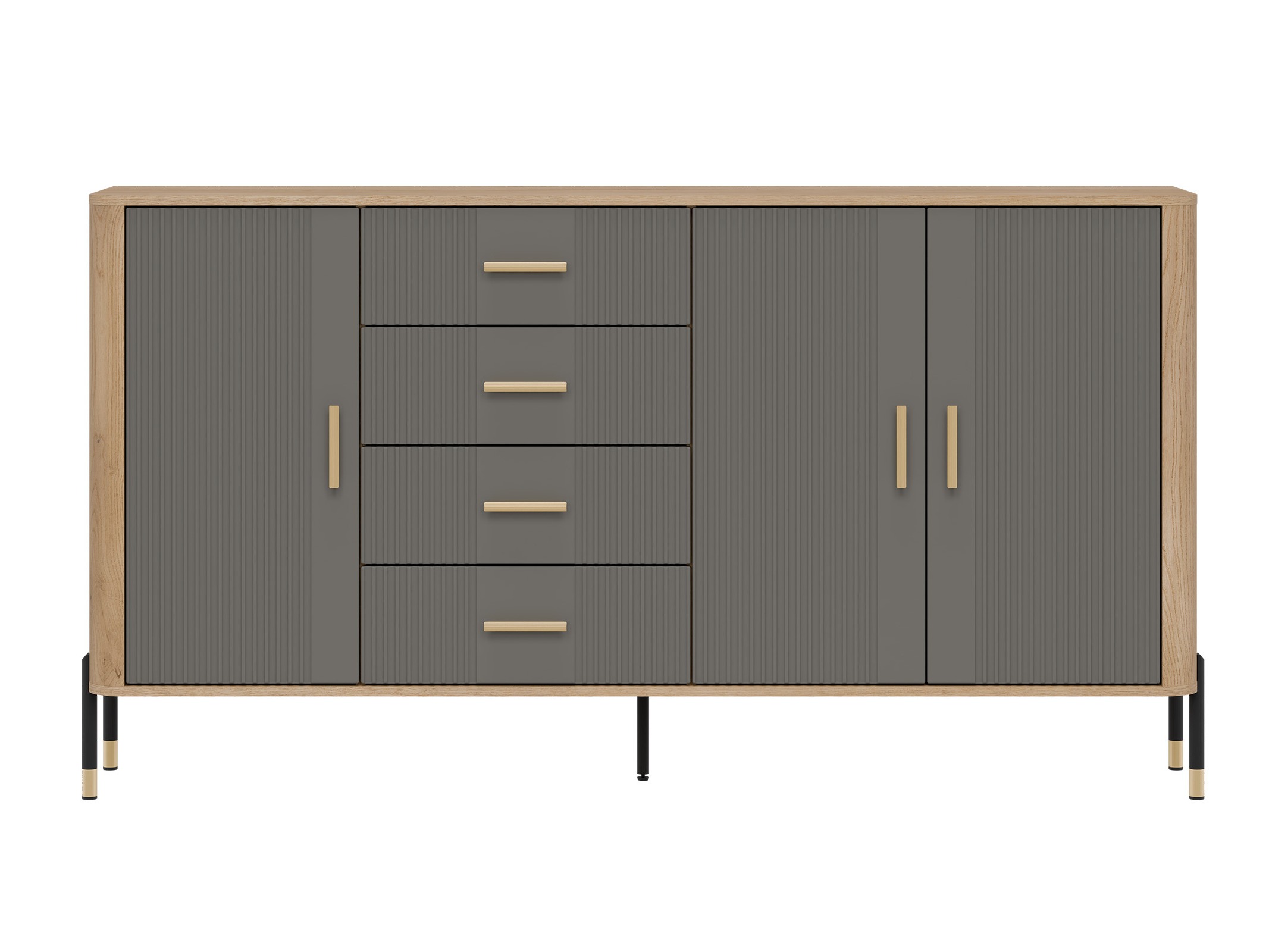 Chest of drawers Flosora 121 (Grey)