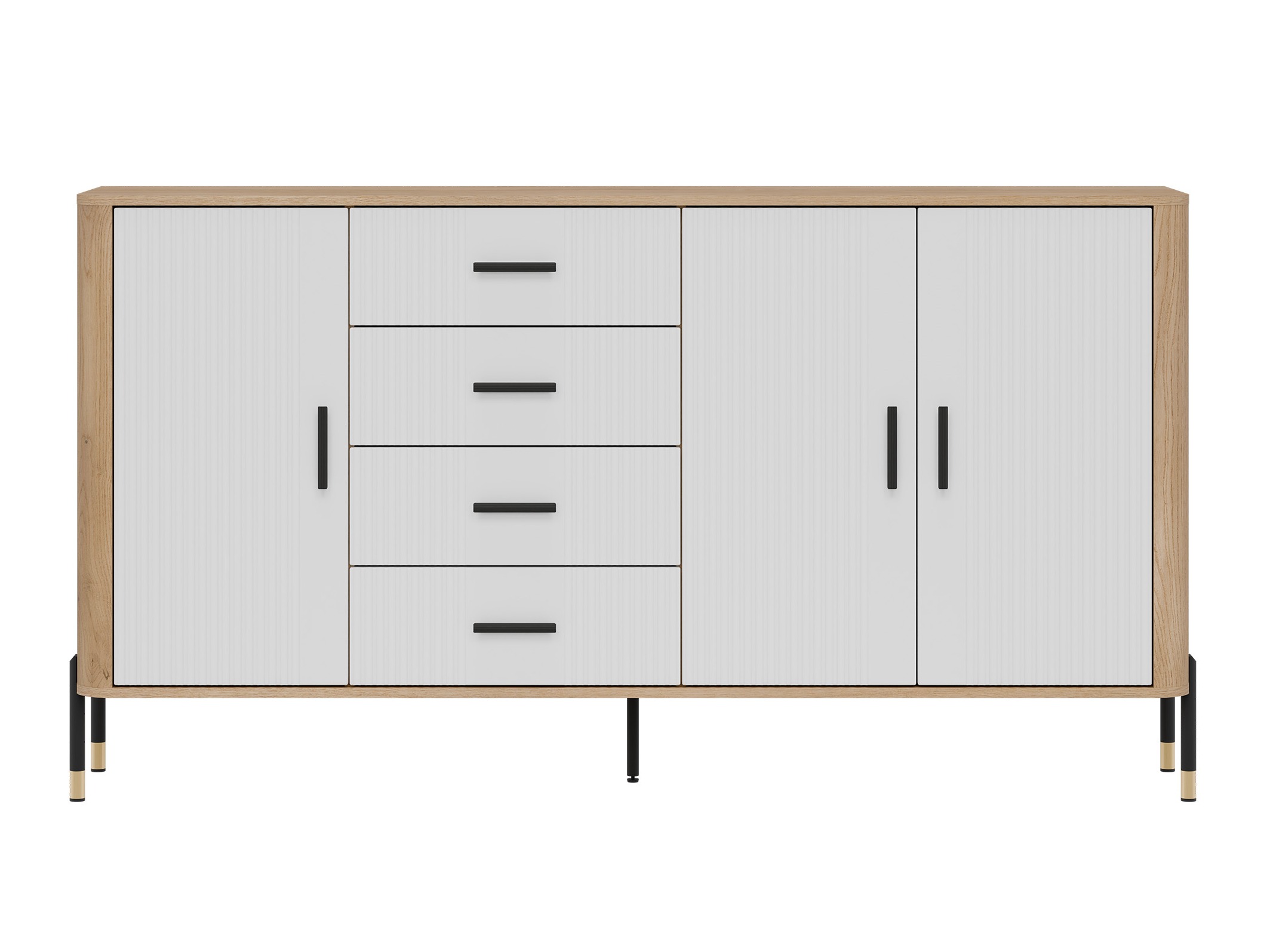 Chest of drawers Flosora 121 (White)