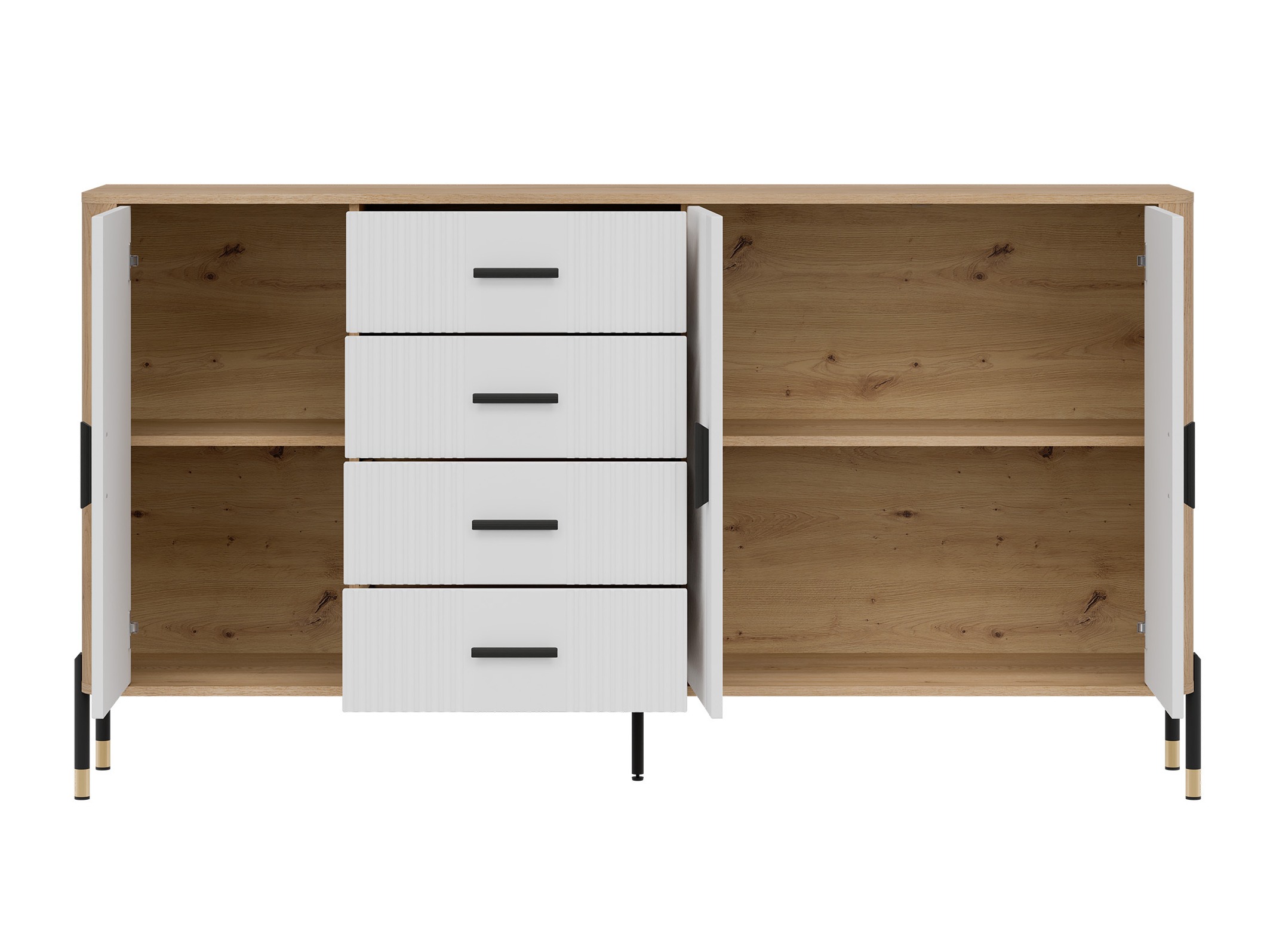 Chest of drawers Flosora 121 (White)