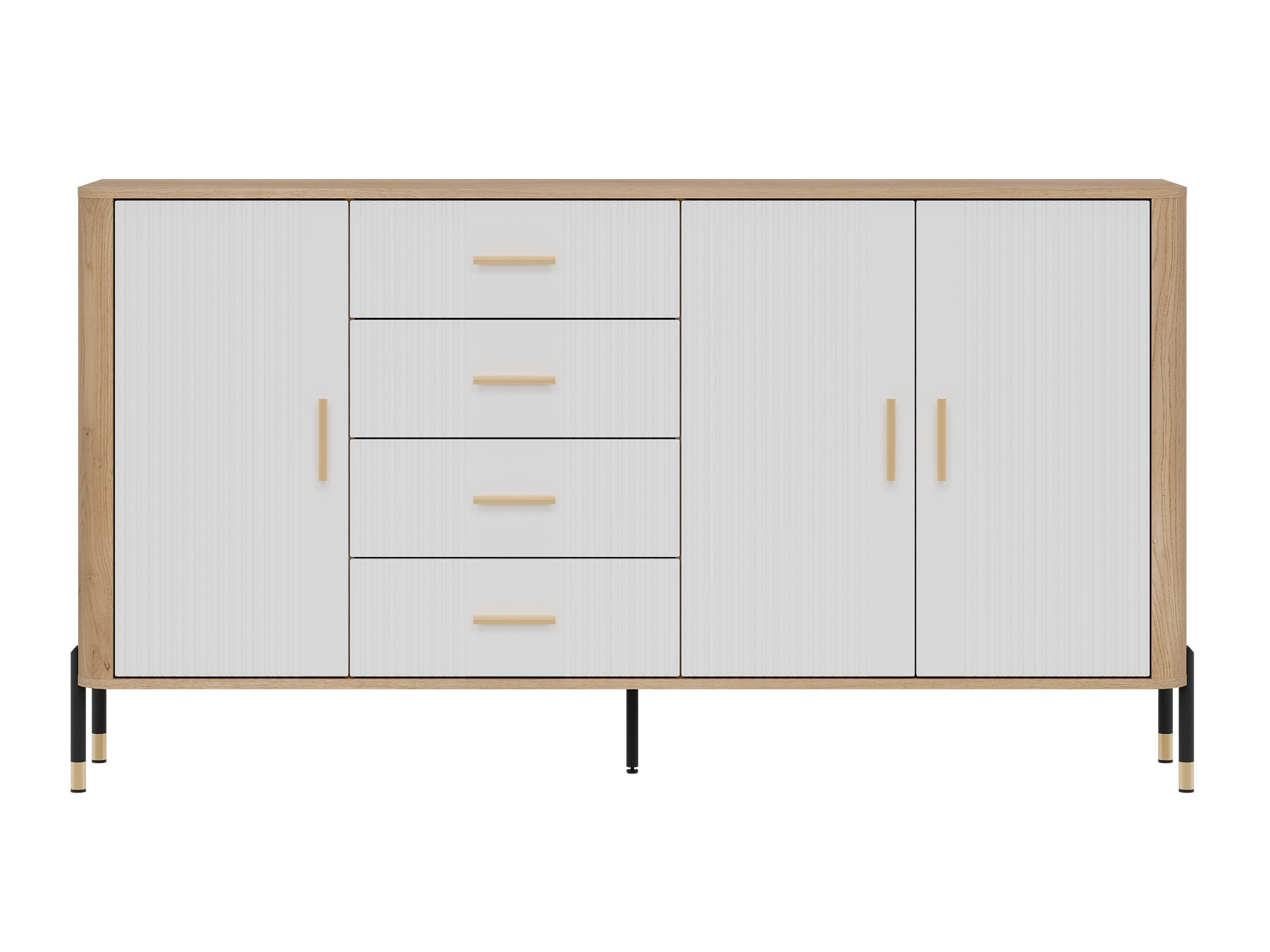Chest of drawers Flosora 121 (White)