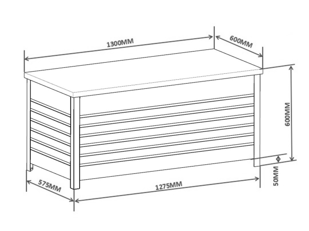 Outdoor storage box Dallas 4899