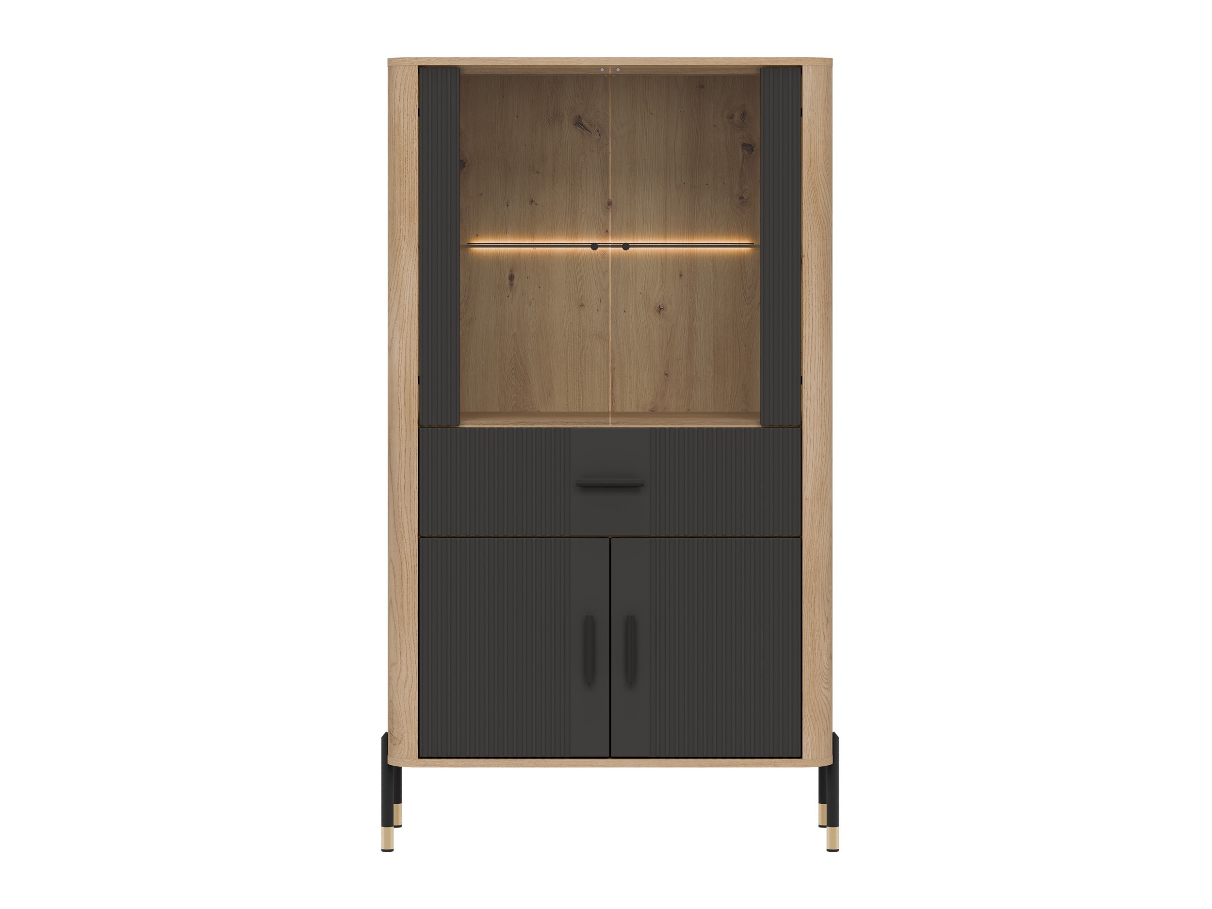 Bookcase Flosora 125 (Anthracite)