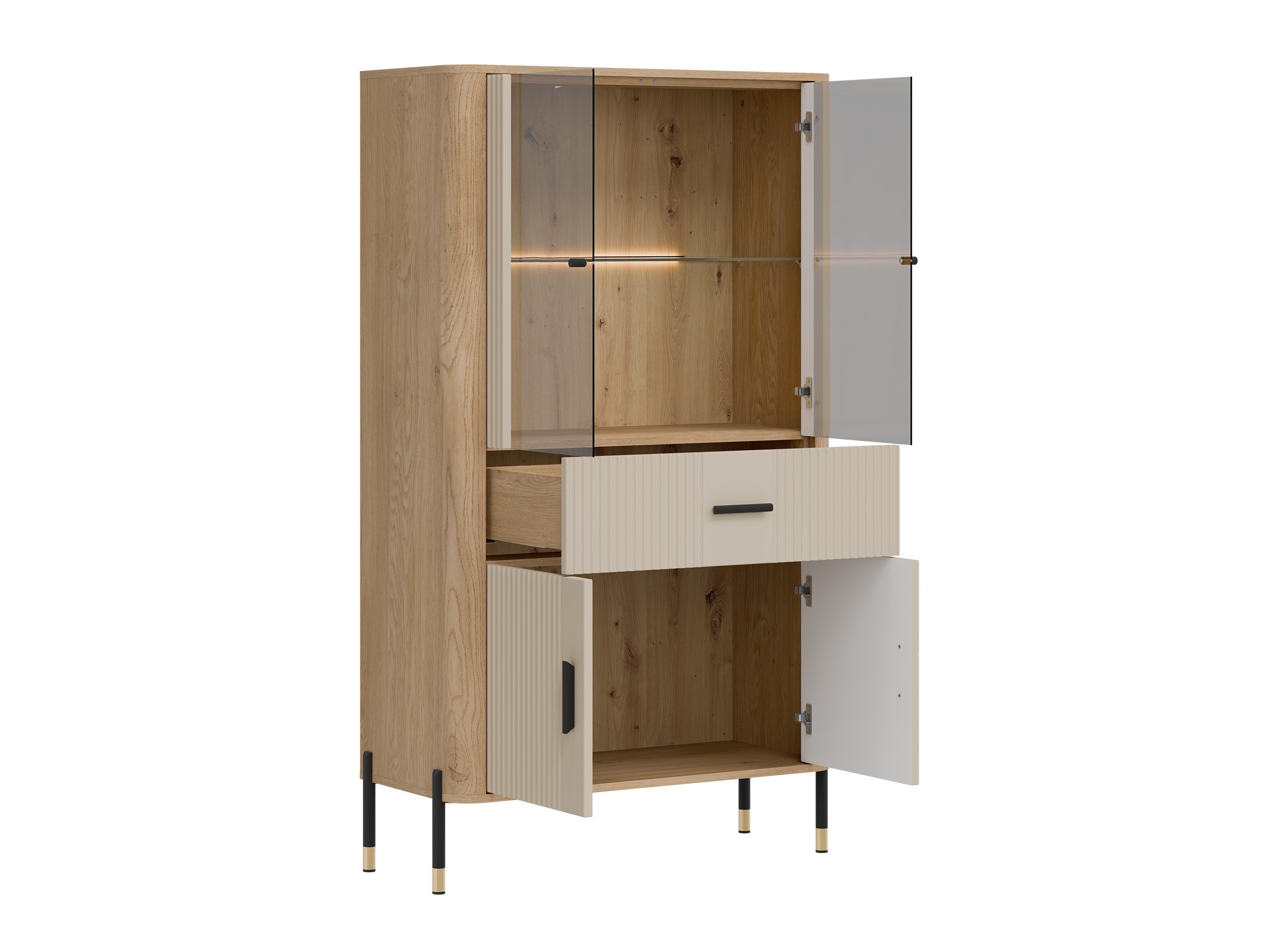 Bookcase Flosora 125 (Cashmere)