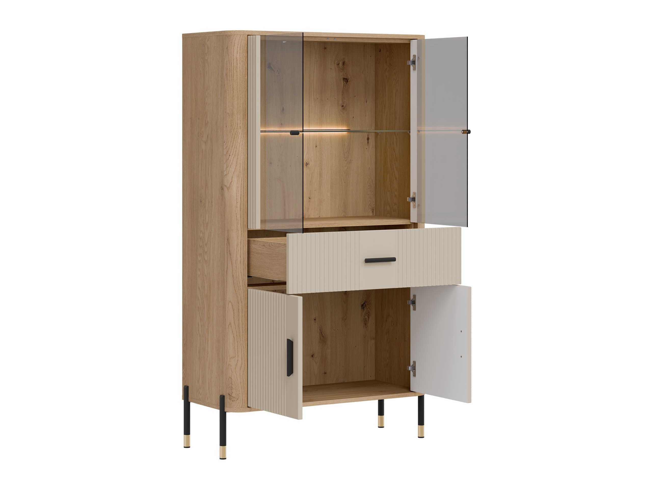 Bookcase Flosora 125 (Cashmere)