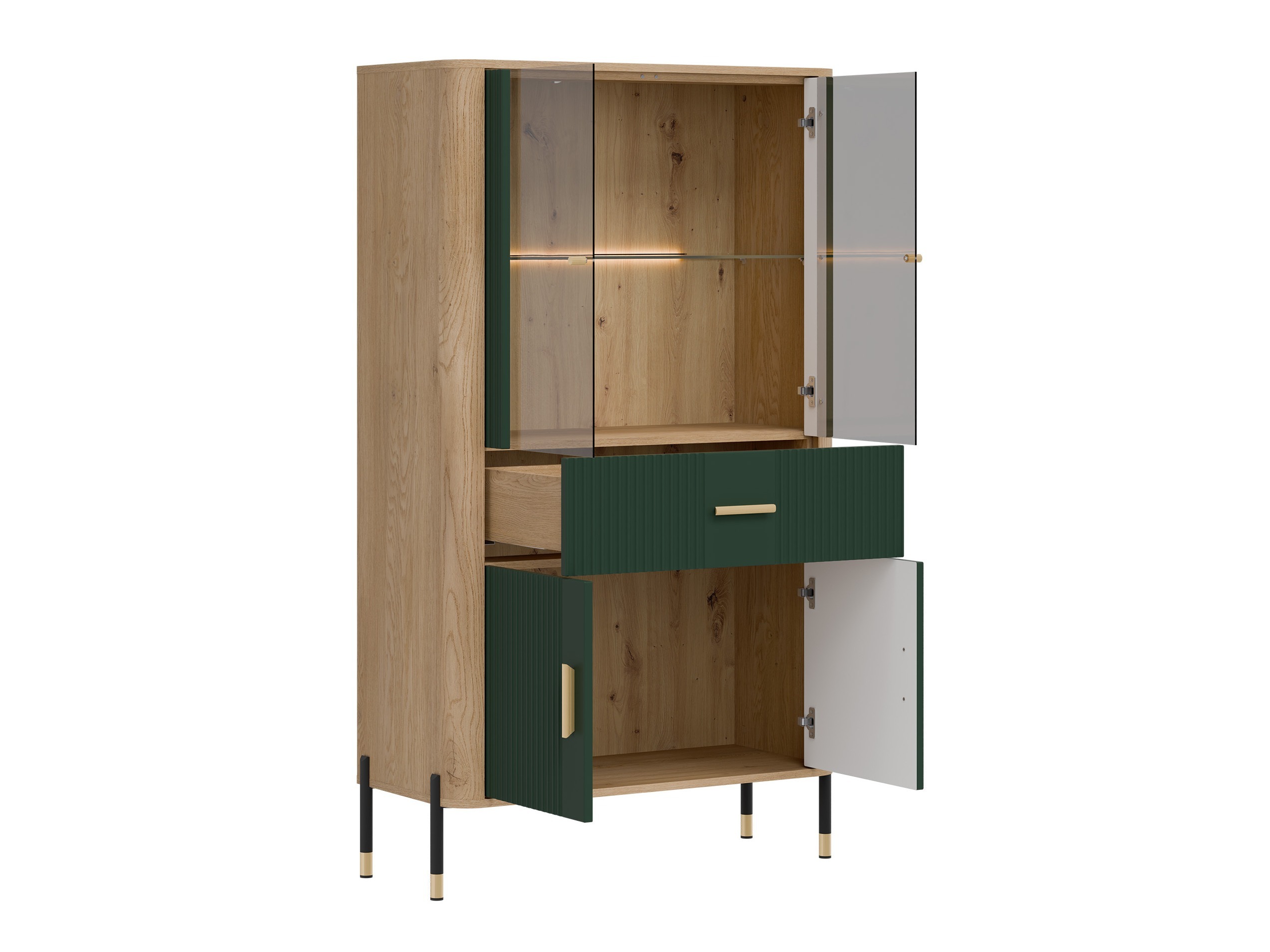 Bookcase Flosora 125 (Green)