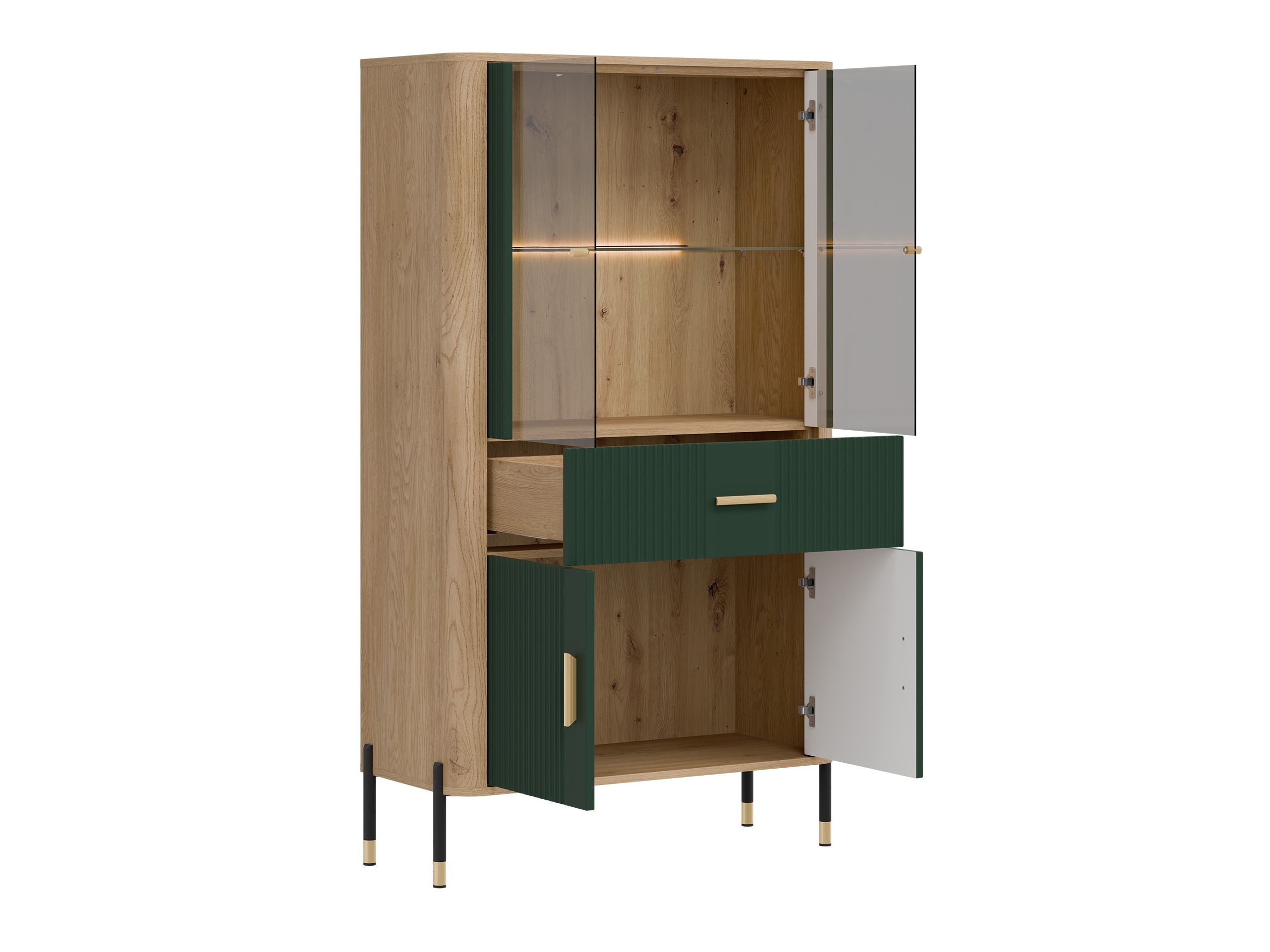Bookcase Flosora 125 (Green)