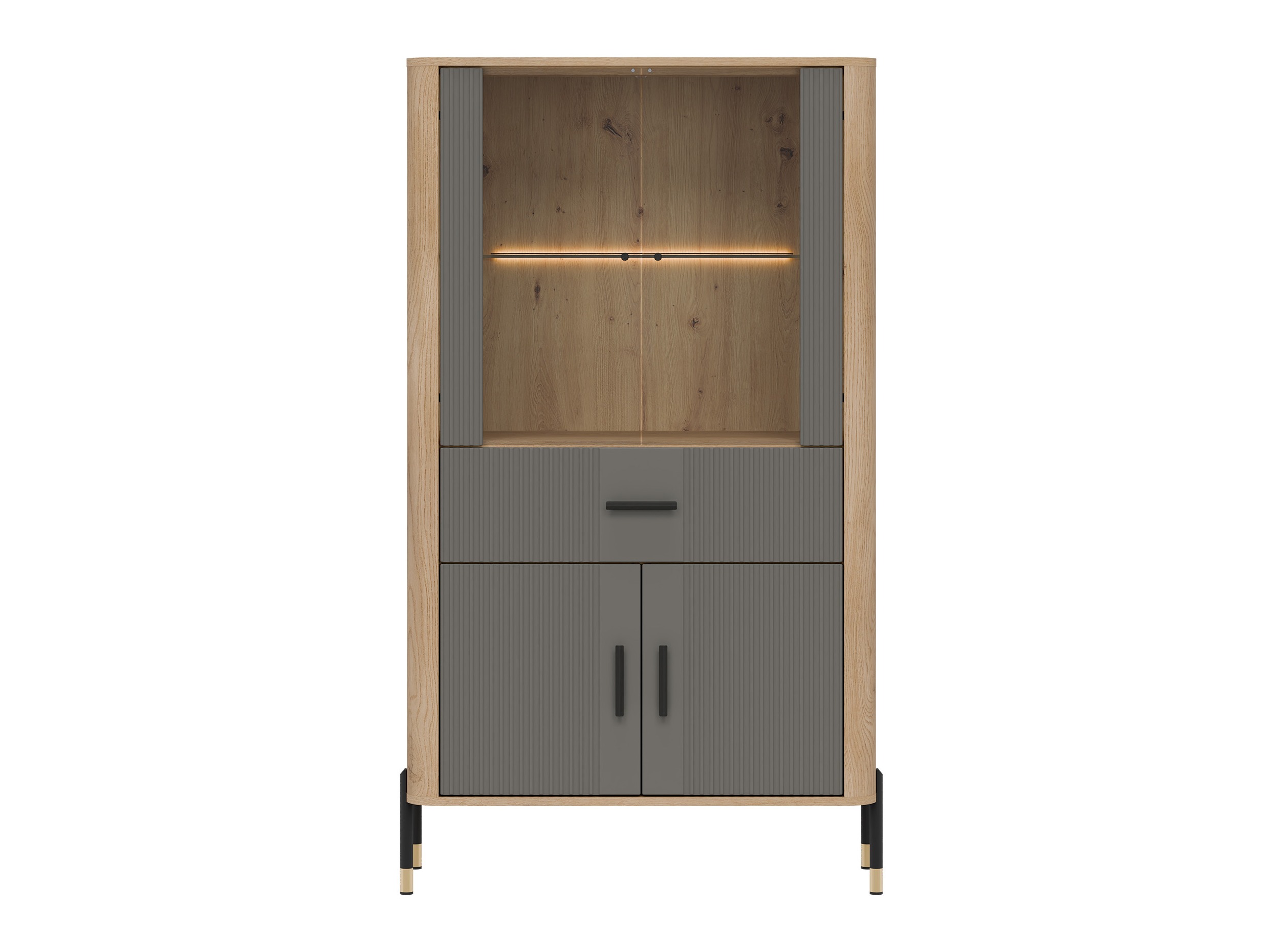 Bookcase Flosora 125 (Grey)