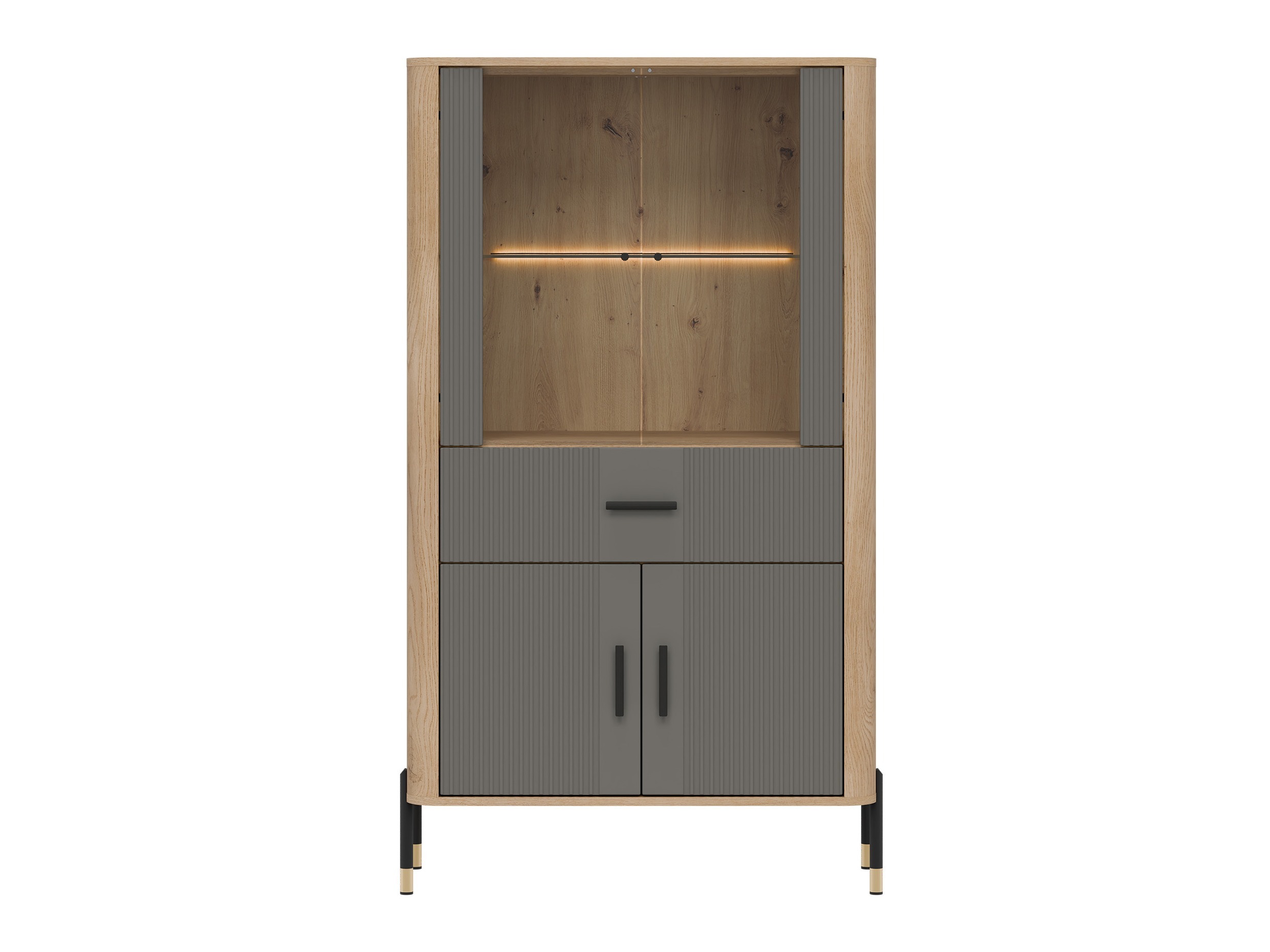 Bookcase Flosora 125 (Grey)
