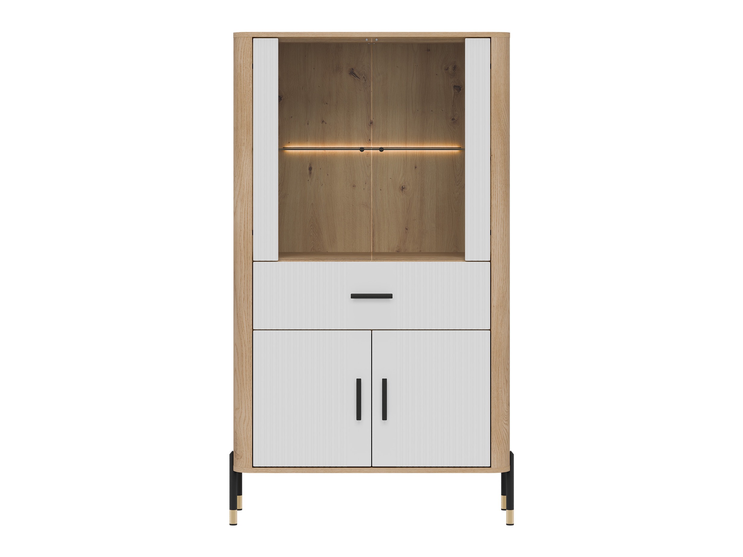 Bookcase Flosora 125 (White)