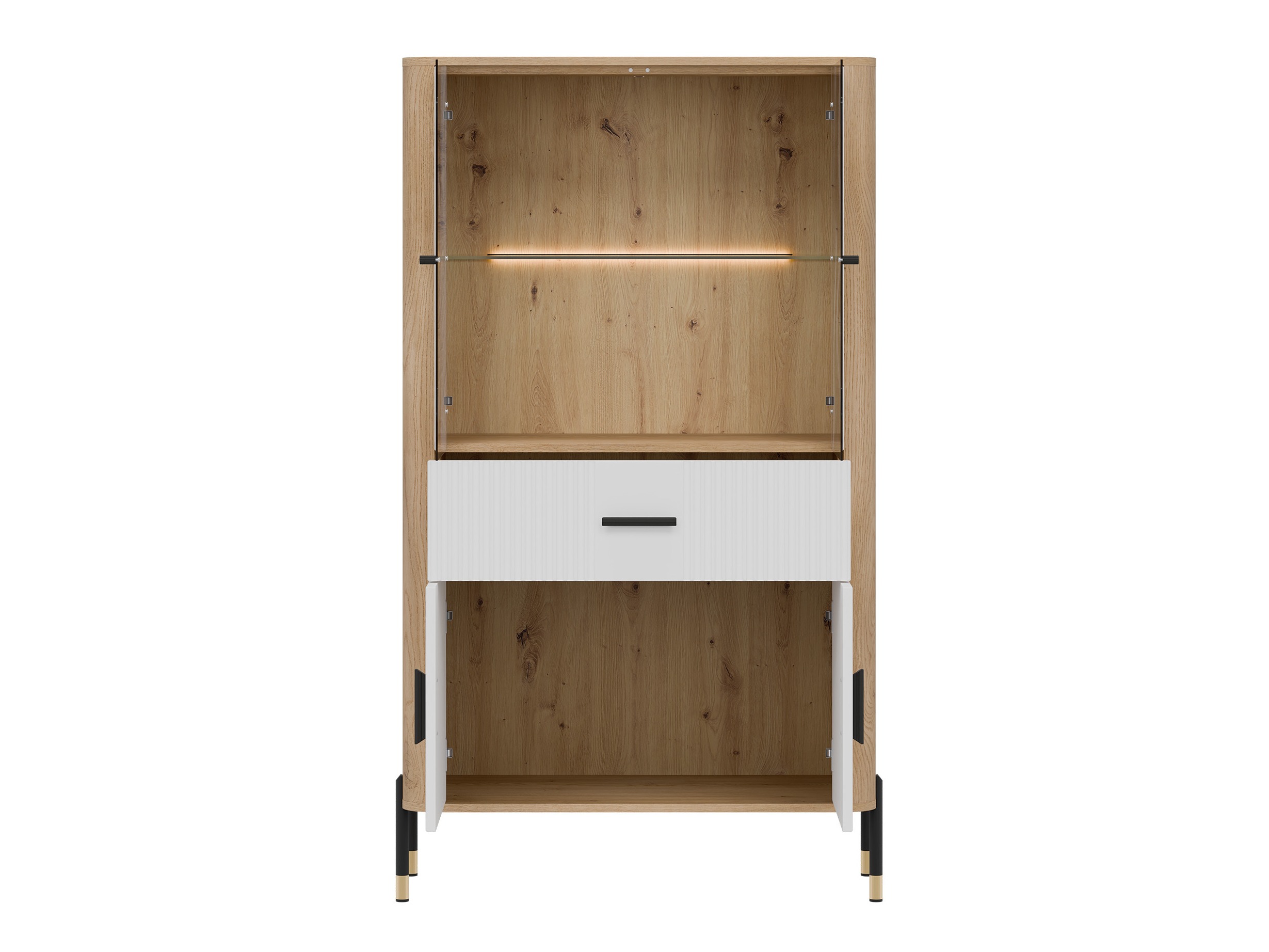 Bookcase Flosora 125 (White)
