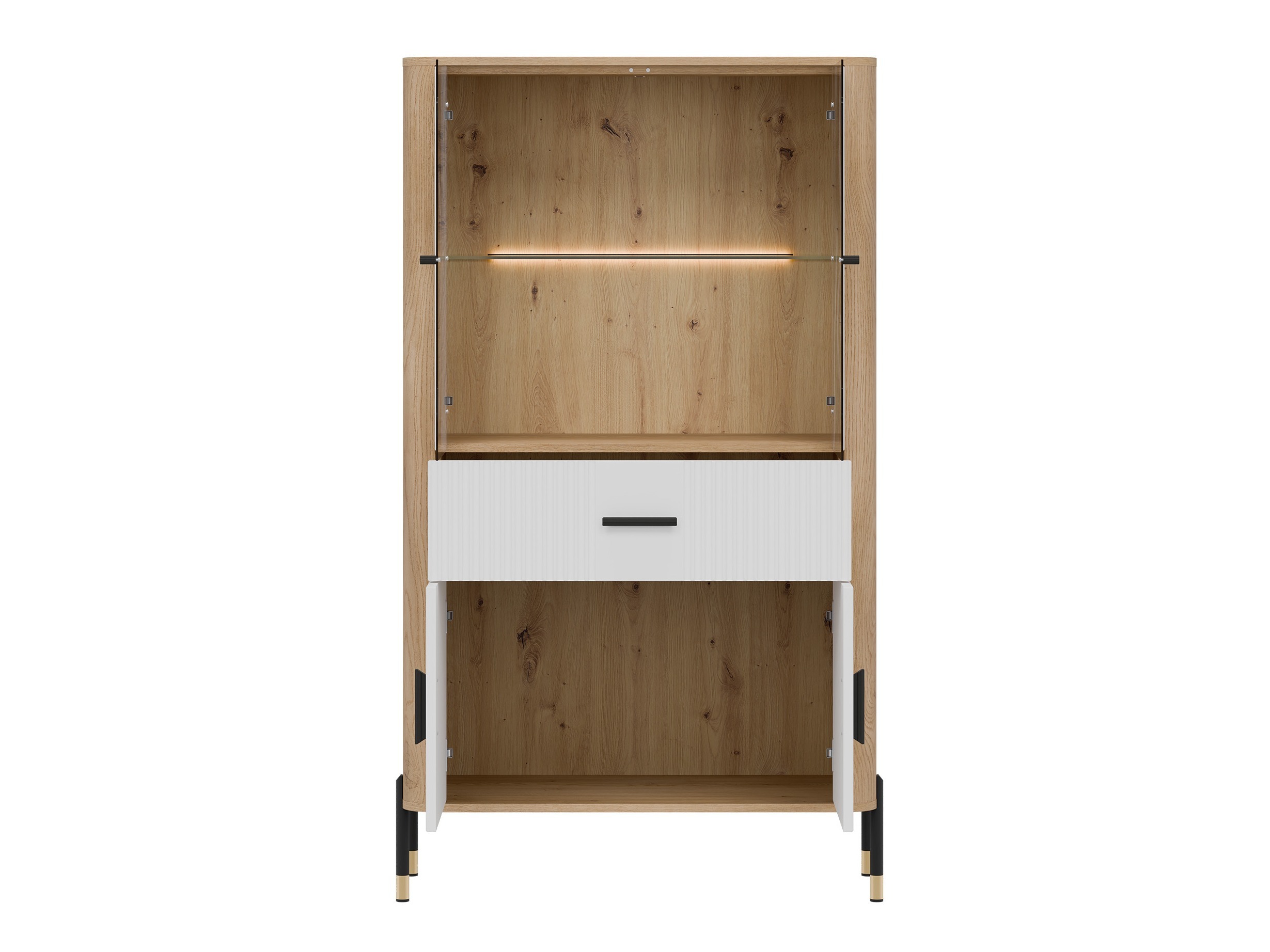 Bookcase Flosora 125 (White)