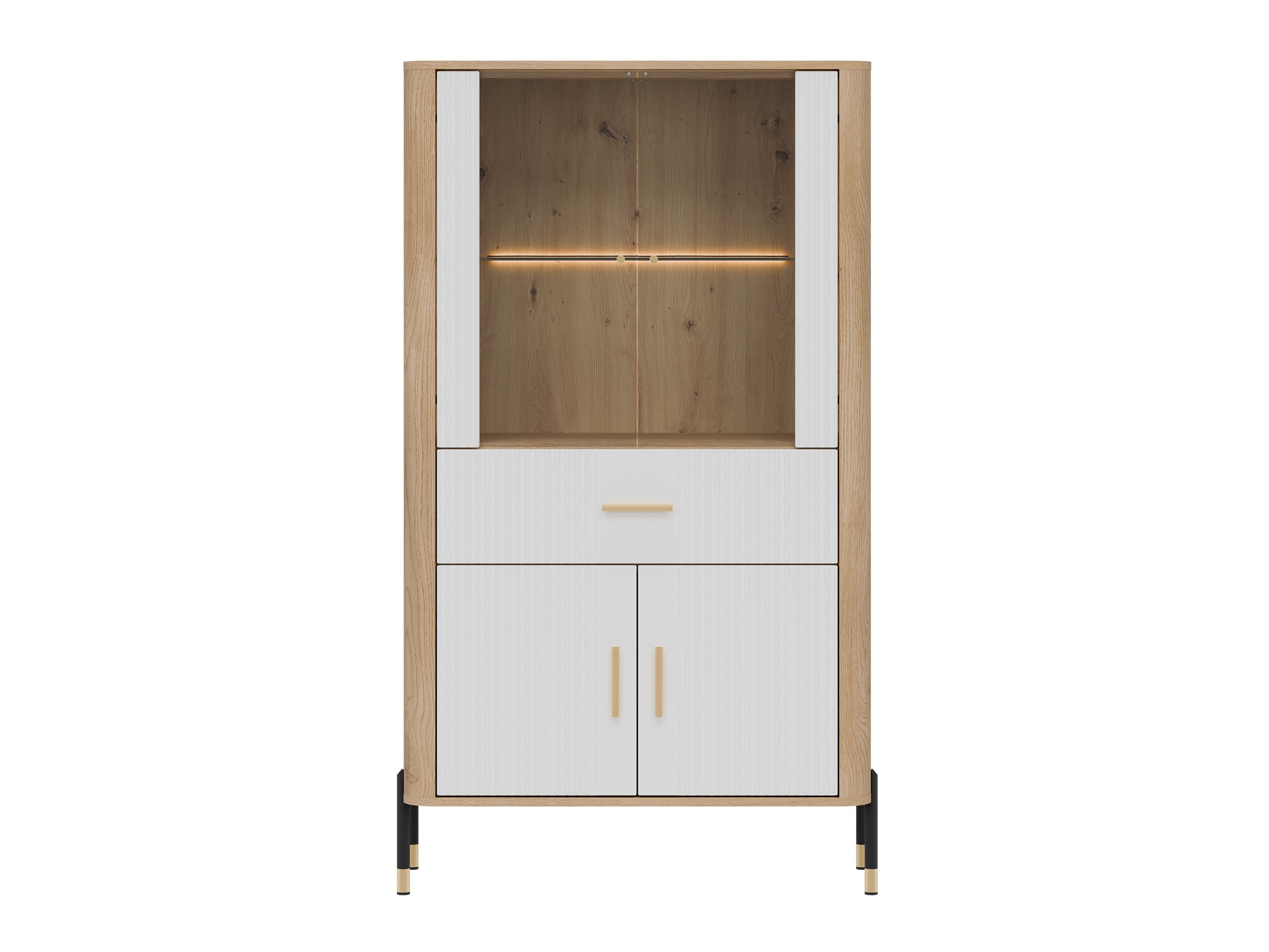 Bookcase Flosora 125 (White)