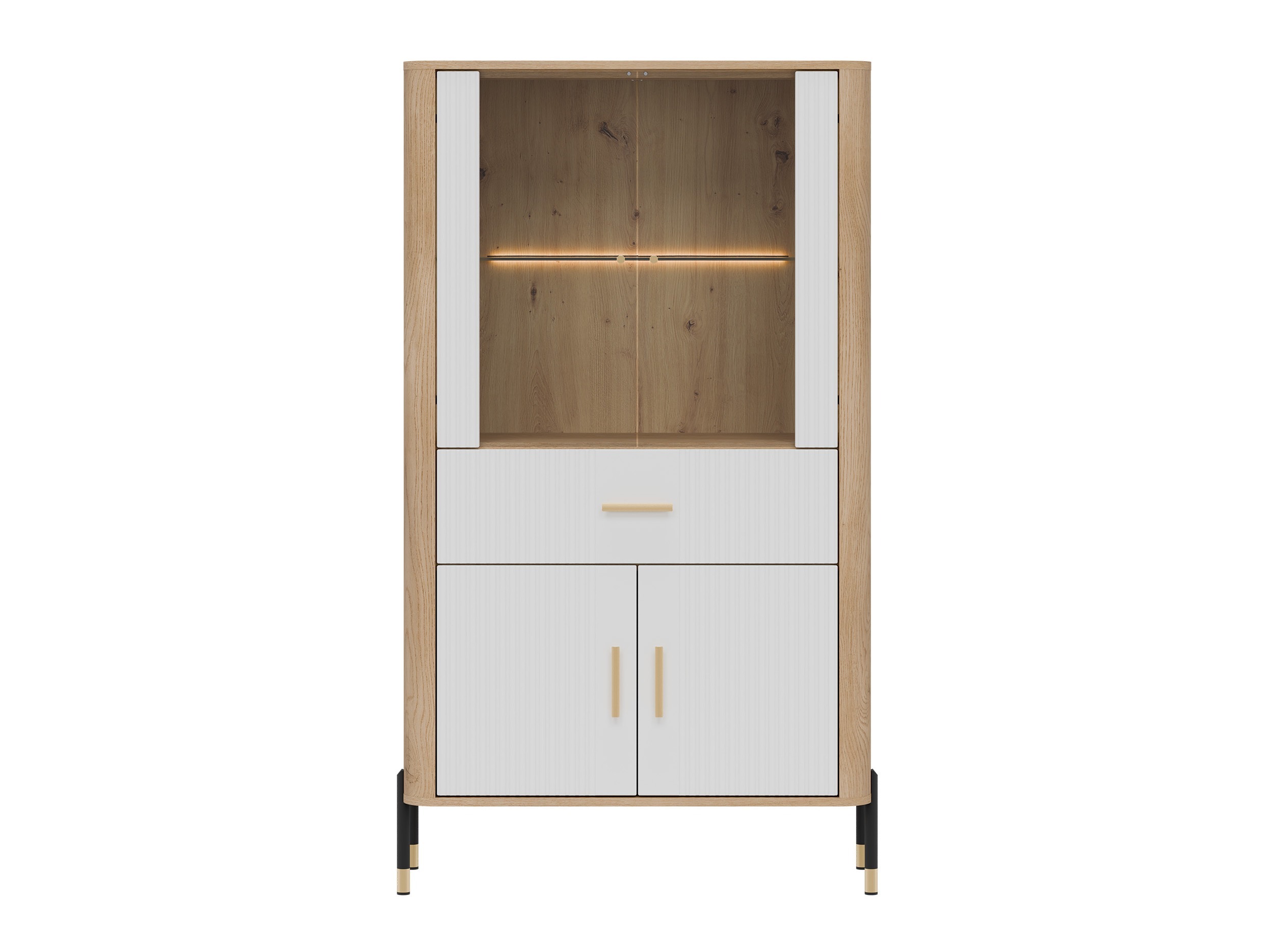 Bookcase Flosora 125 (White)