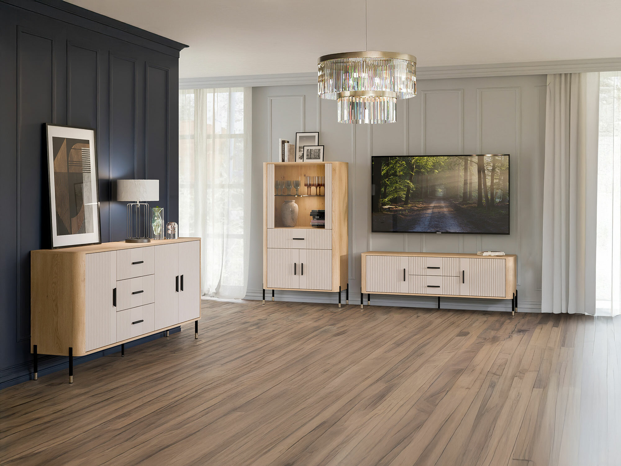 Bookcase Flosora 125 (Cashmere)
