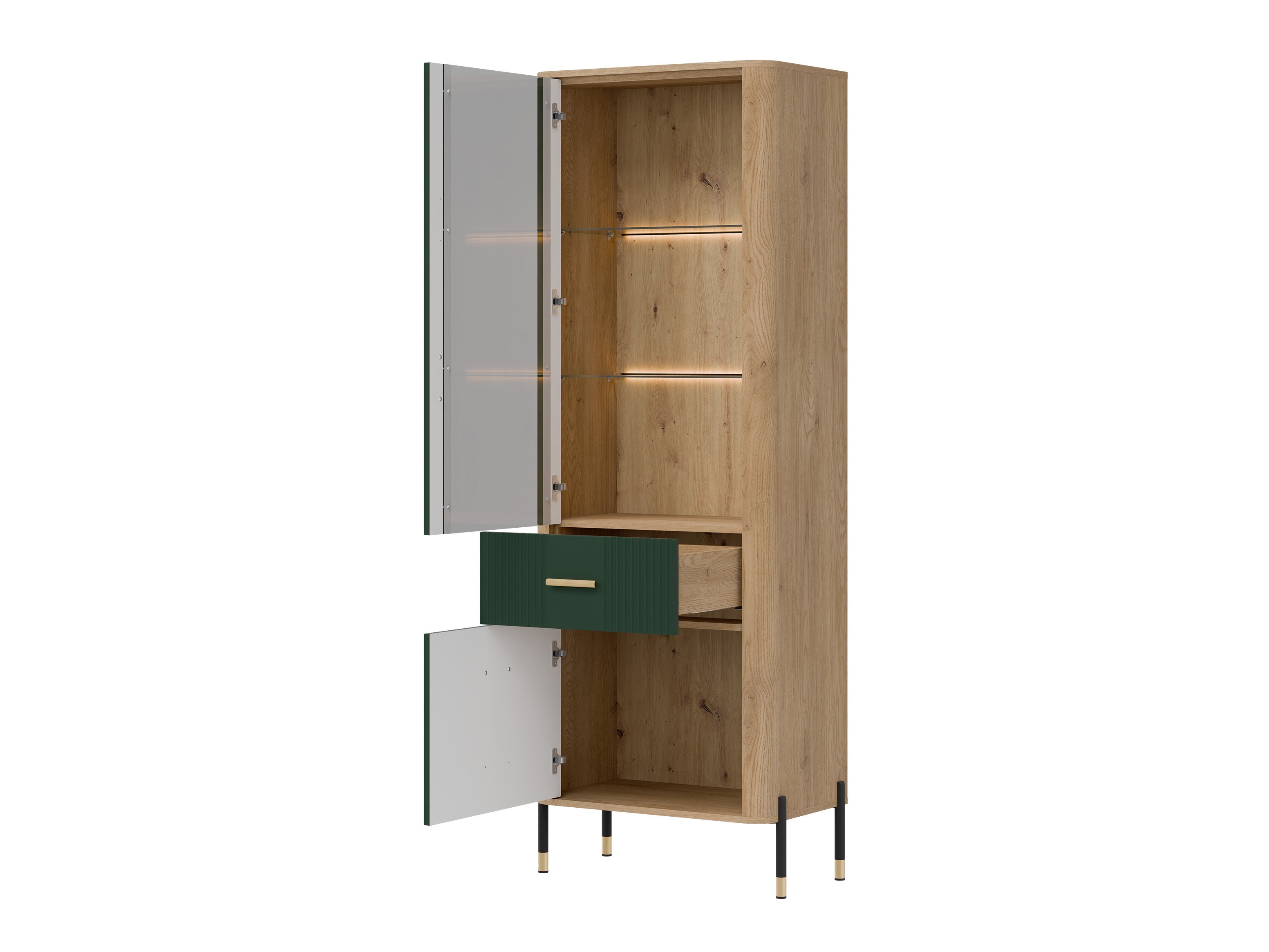 Bookcase Flosora 127 (Green)
