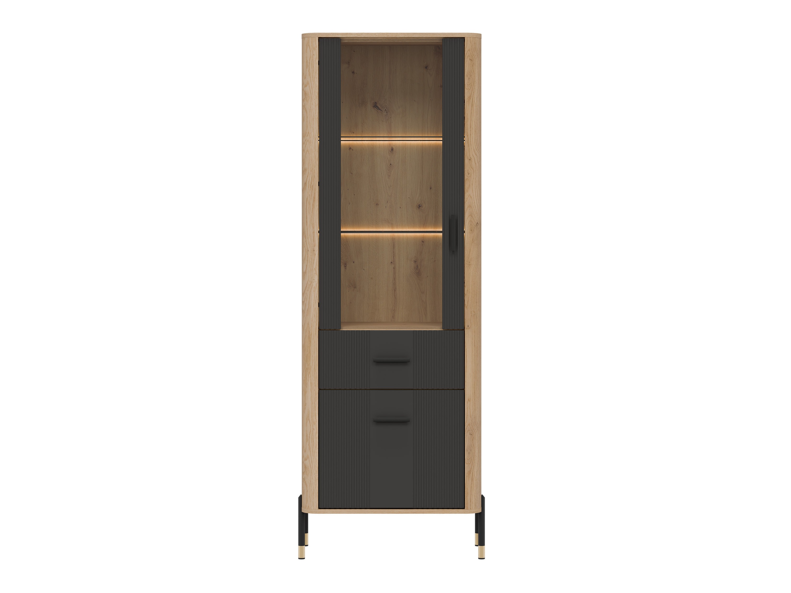 Bookcase Flosora 127 (Anthracite)