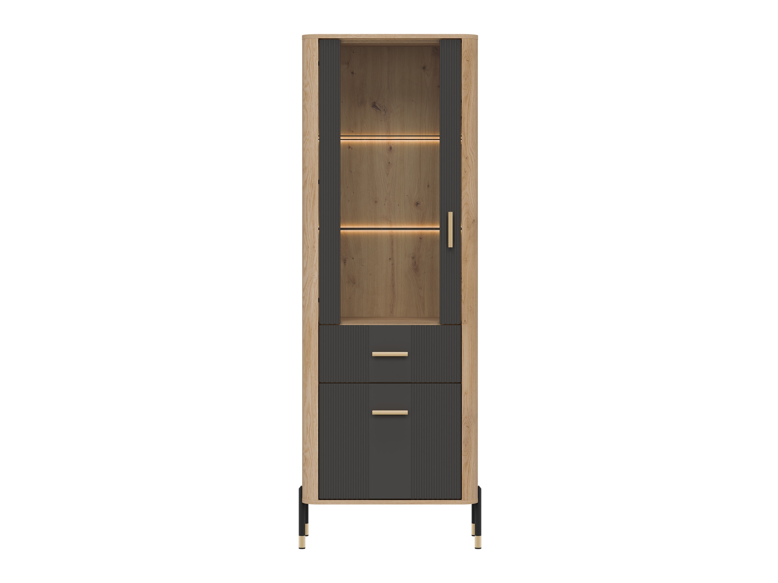 Bookcase Flosora 127 (Anthracite)