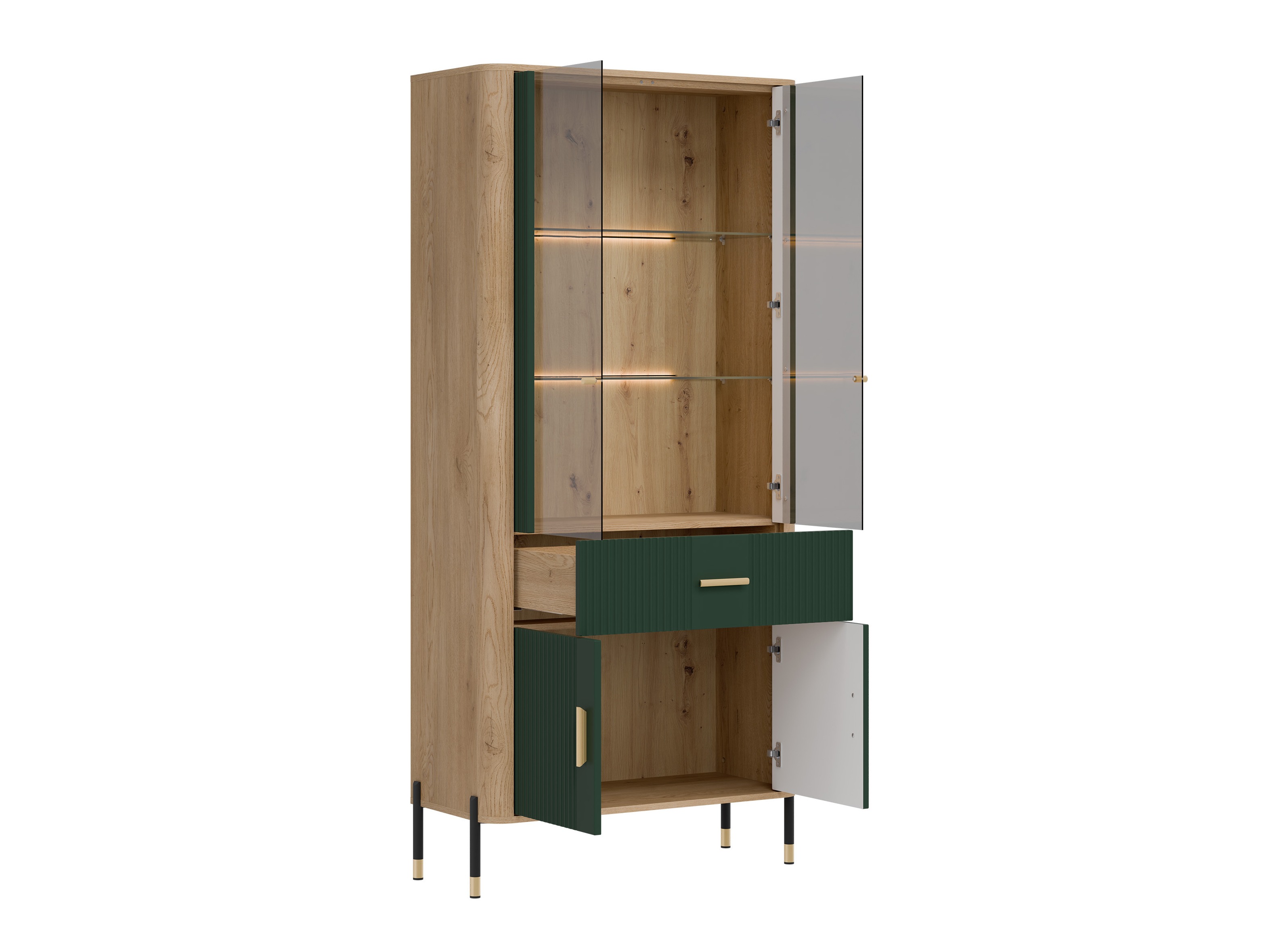 Bookcase Flosora 129 (Green)