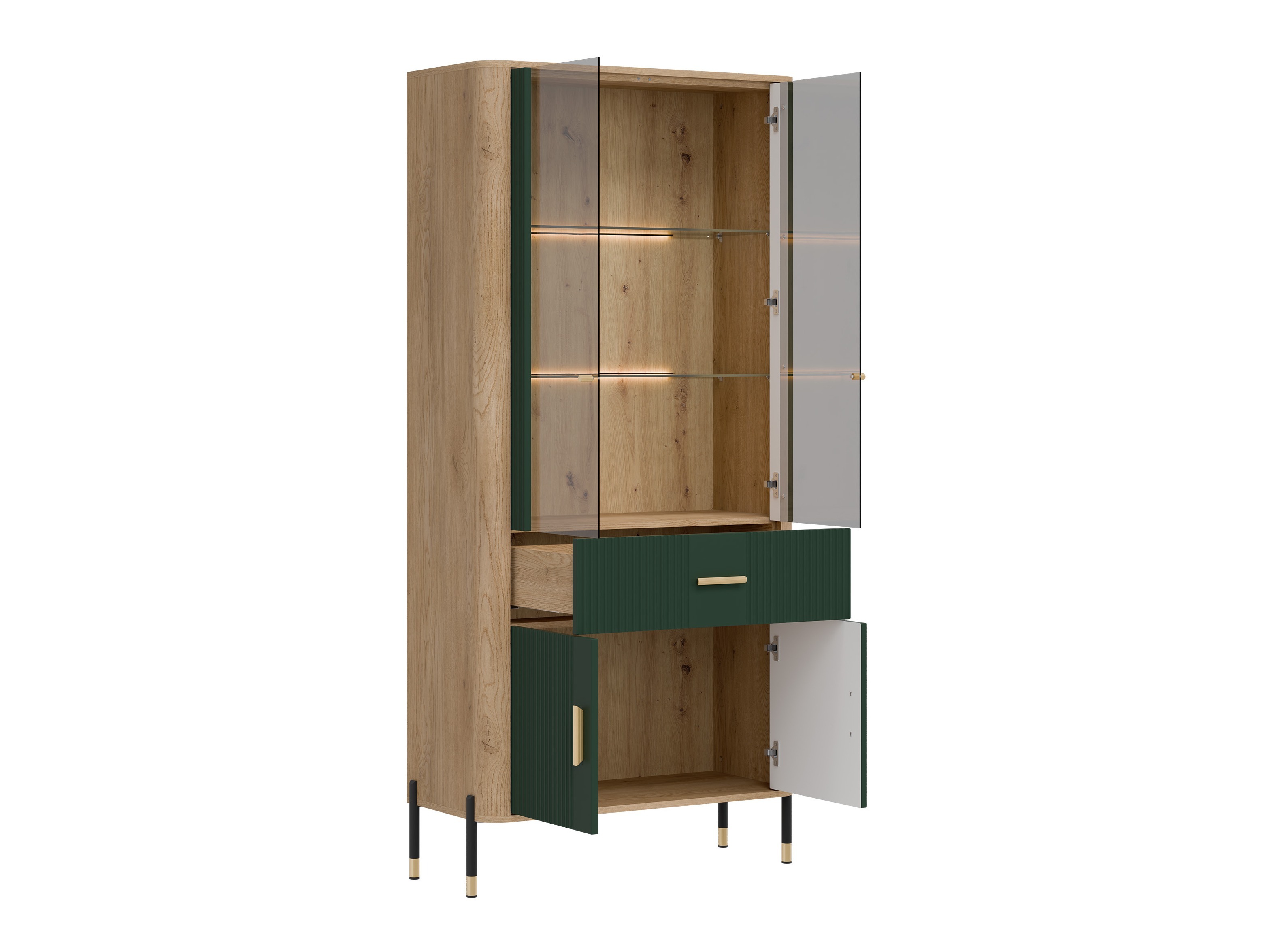 Bookcase Flosora 129 (Green)