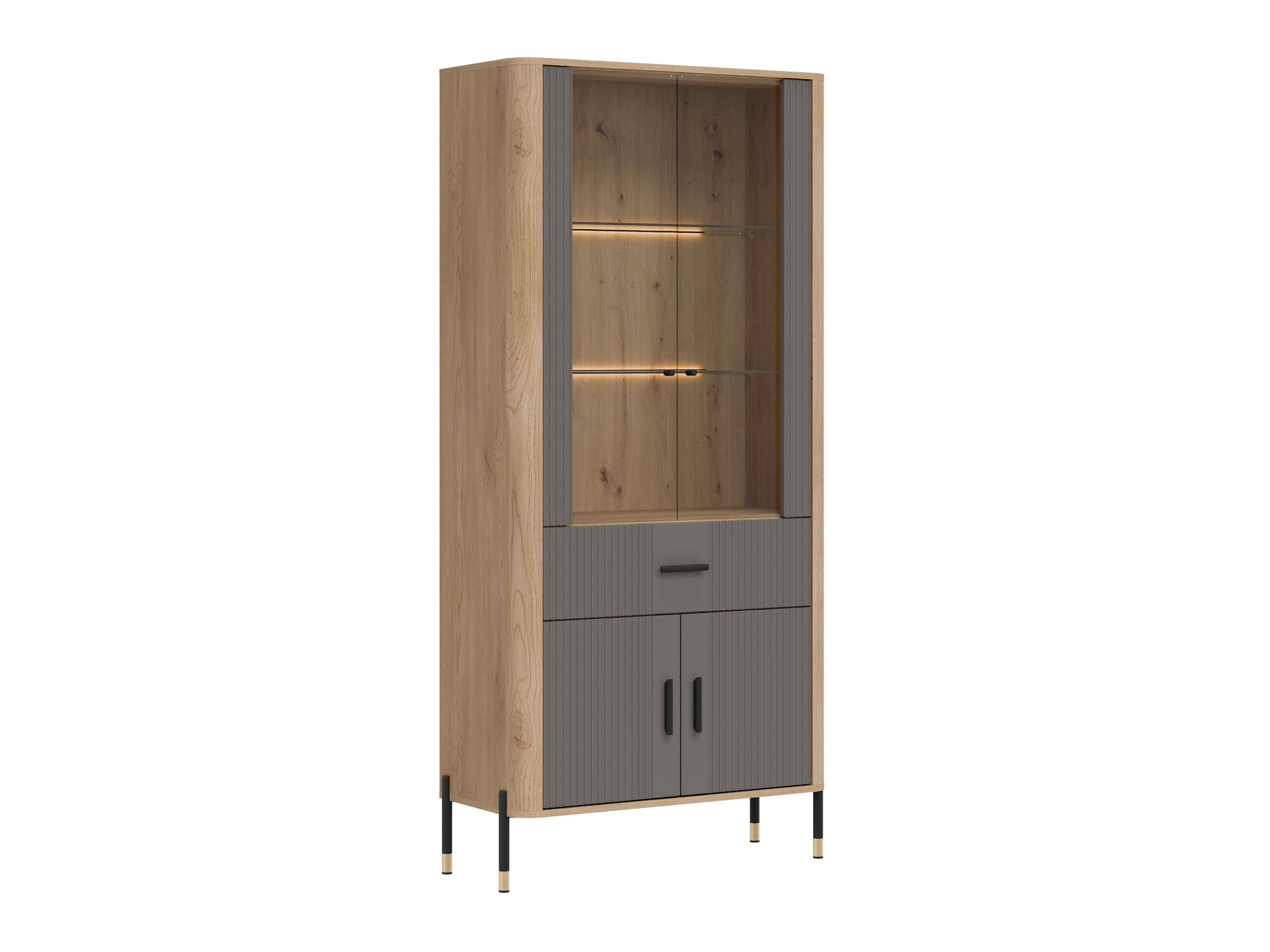 Bookcase Flosora 129 (Grey)