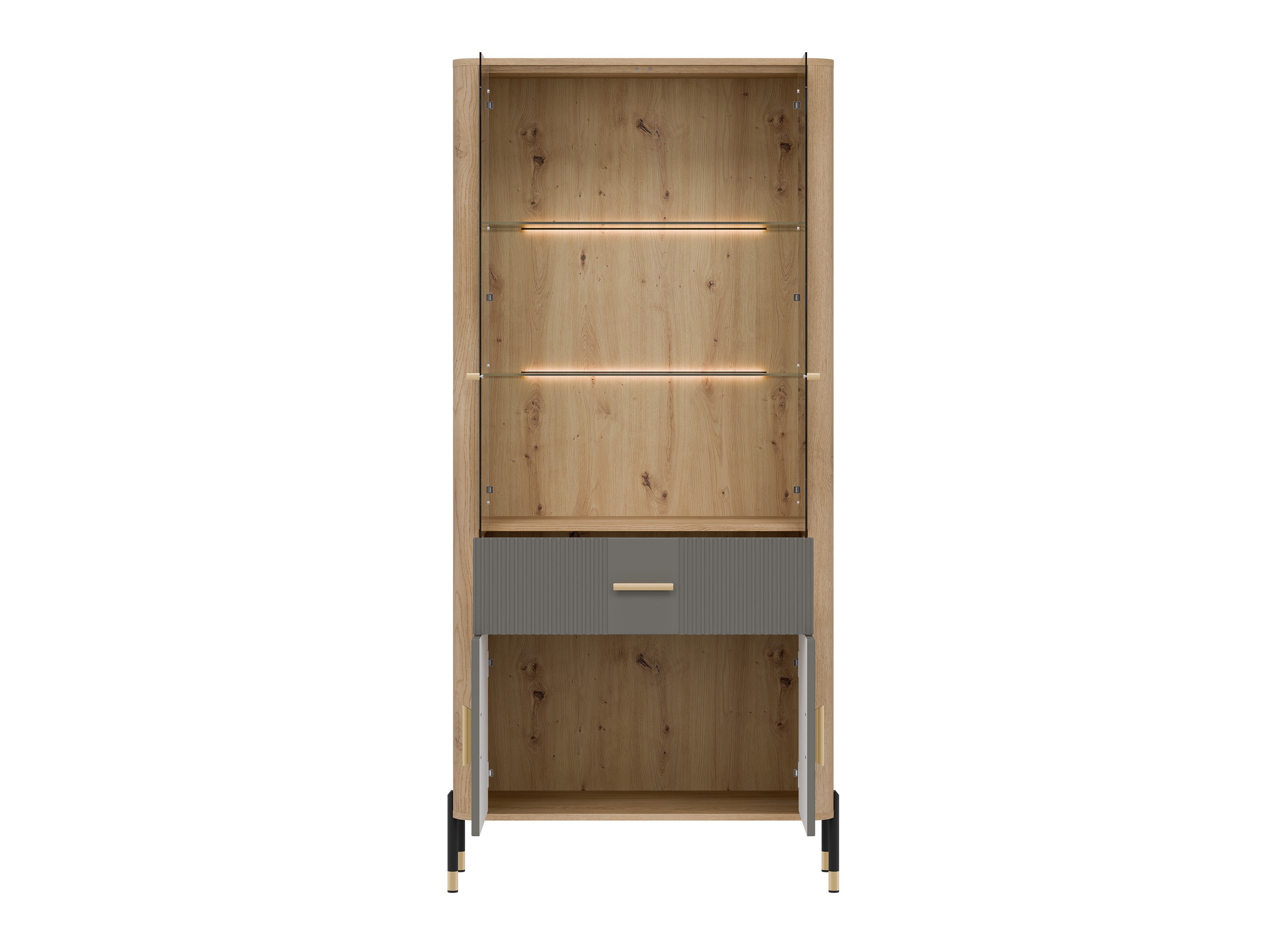 Bookcase Flosora 129 (Grey)