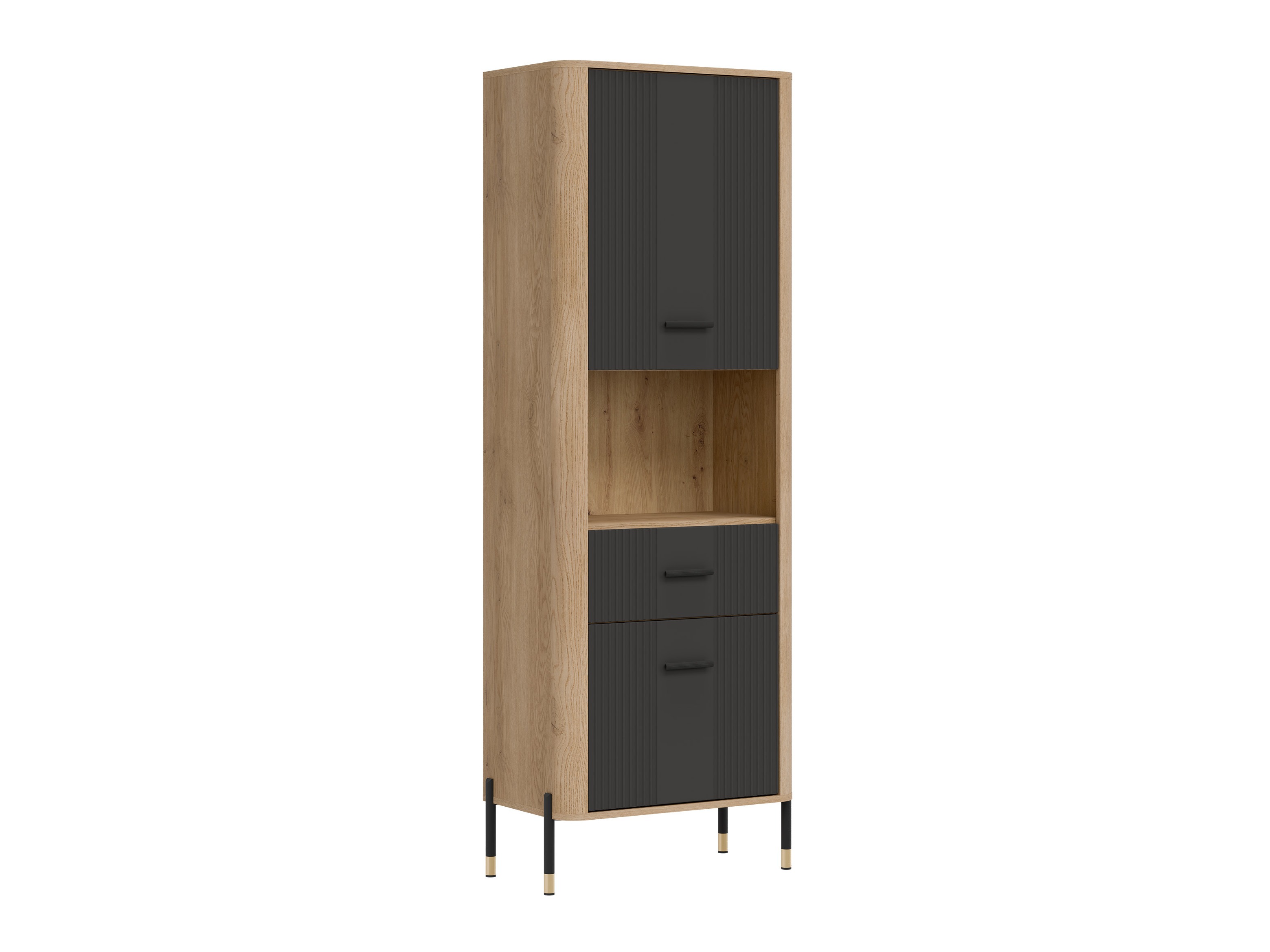 Bookcase Flosora 131 (Anthracite)