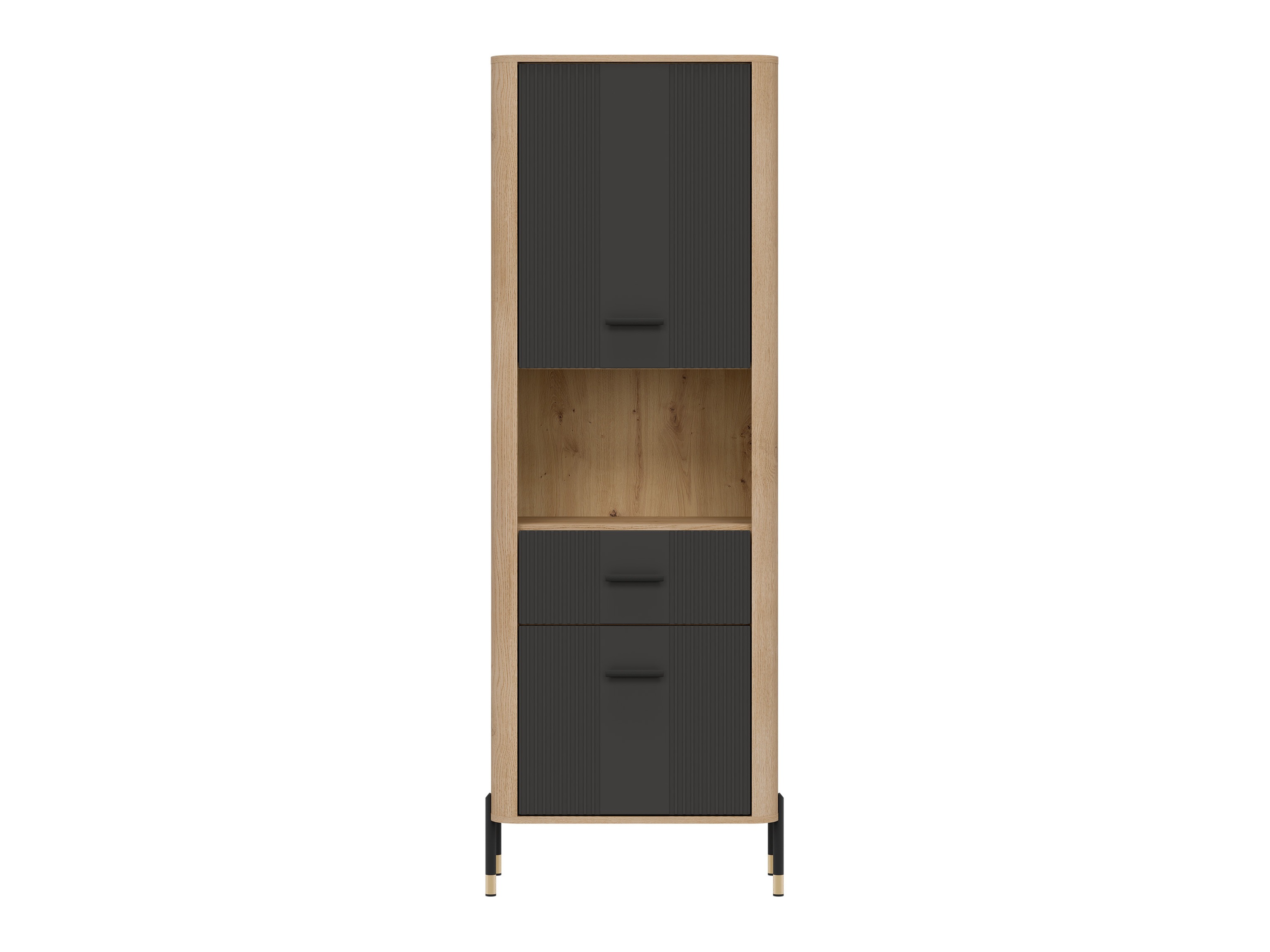 Bookcase Flosora 131 (Anthracite)