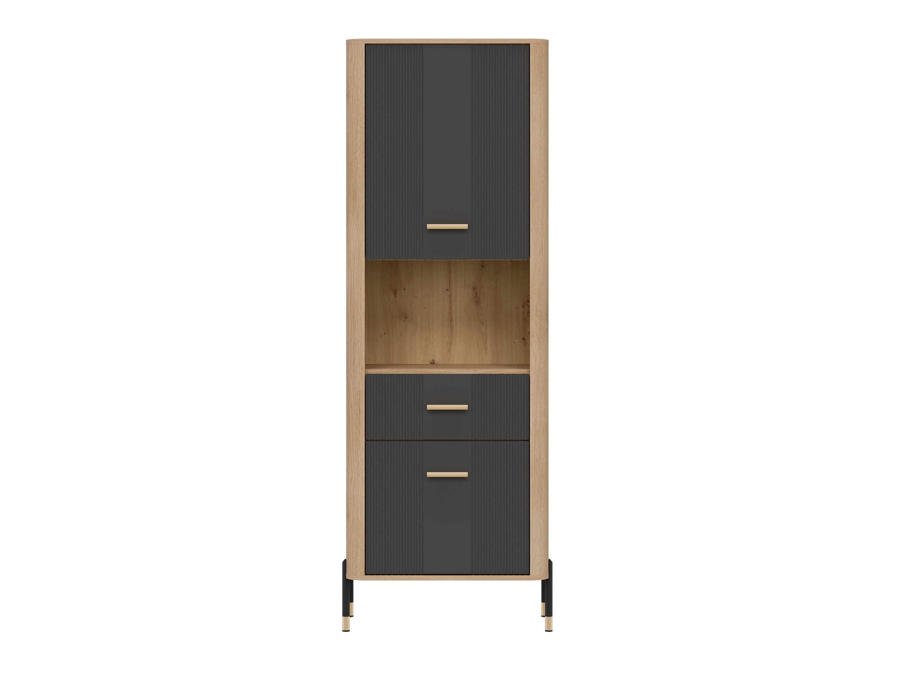 Bookcase Flosora 131 (Anthracite)